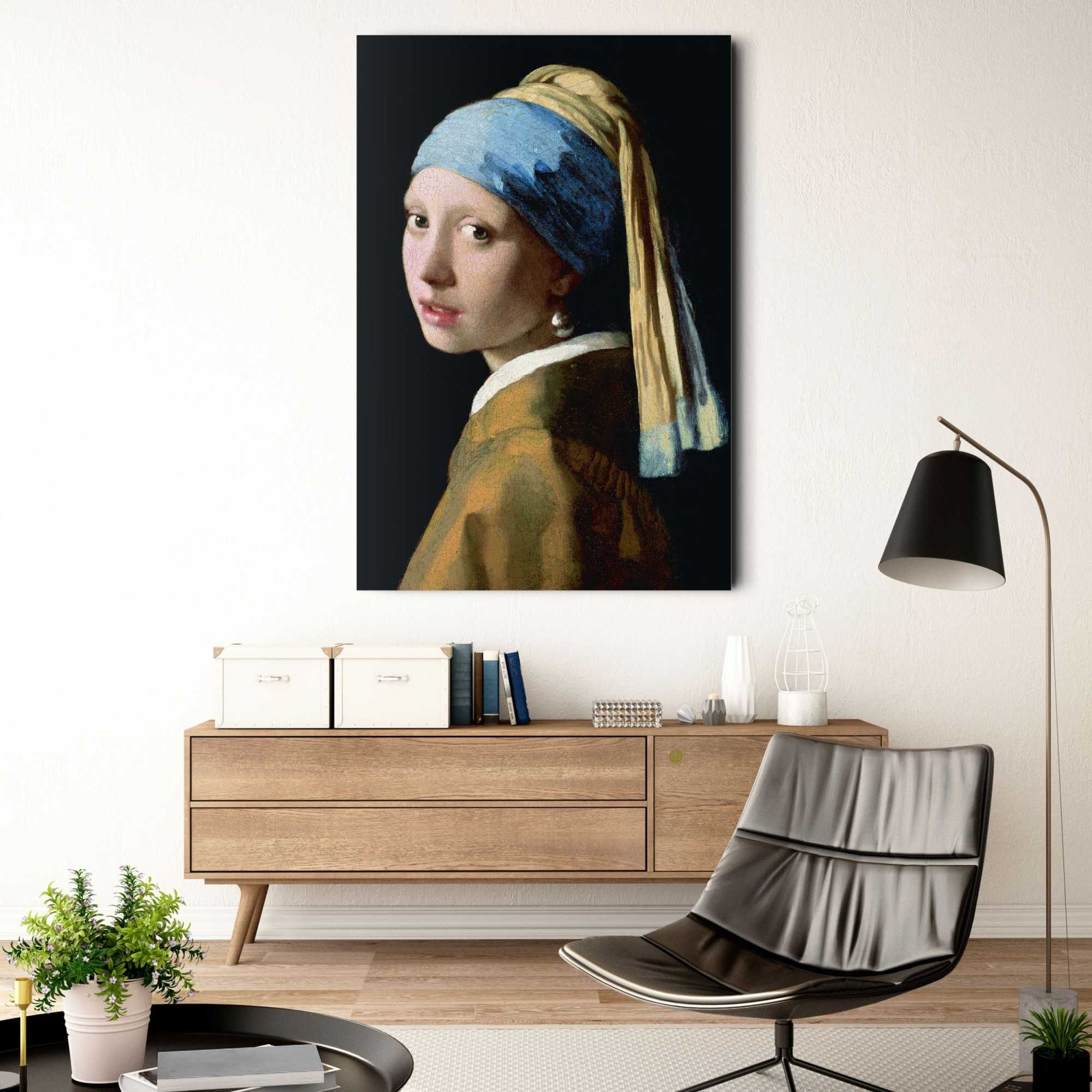 Glasbild GIRL WITH A PEARL