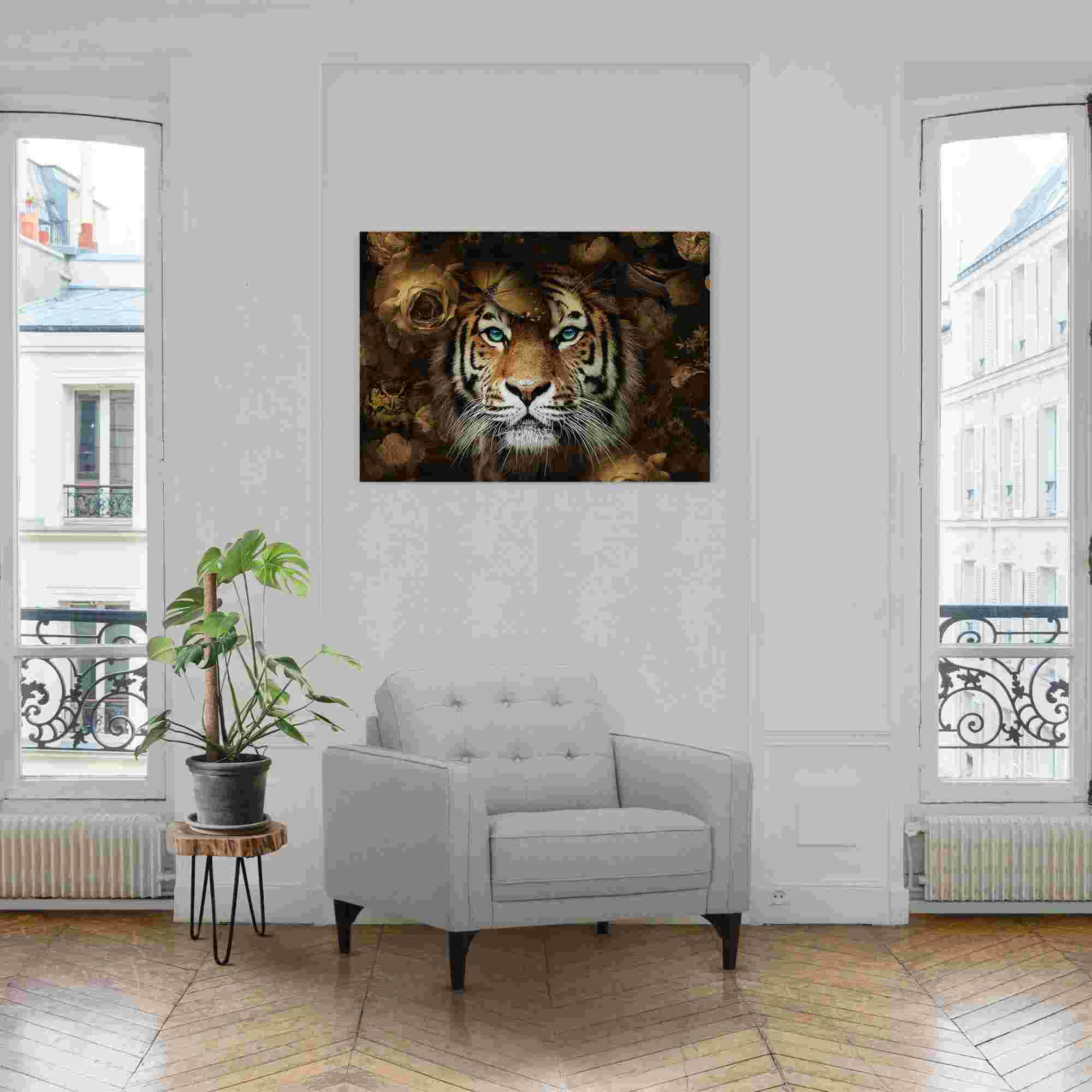 Glasbild AUTUMN TIGER