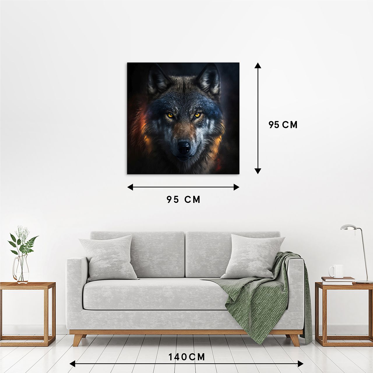 Acrylglasbild MYSTERIOUS WOLF