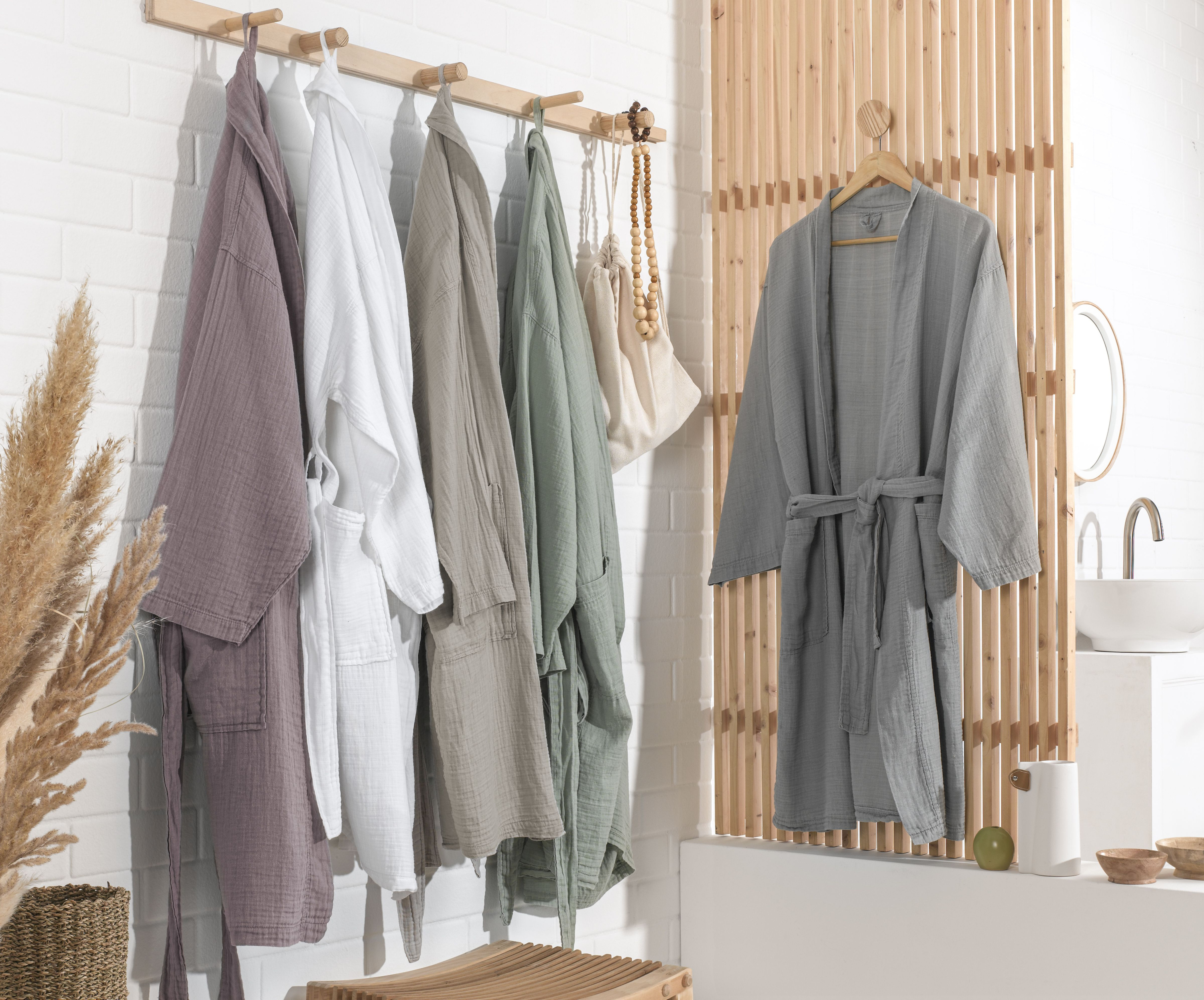 Bademantel MUSSELIN L/XL