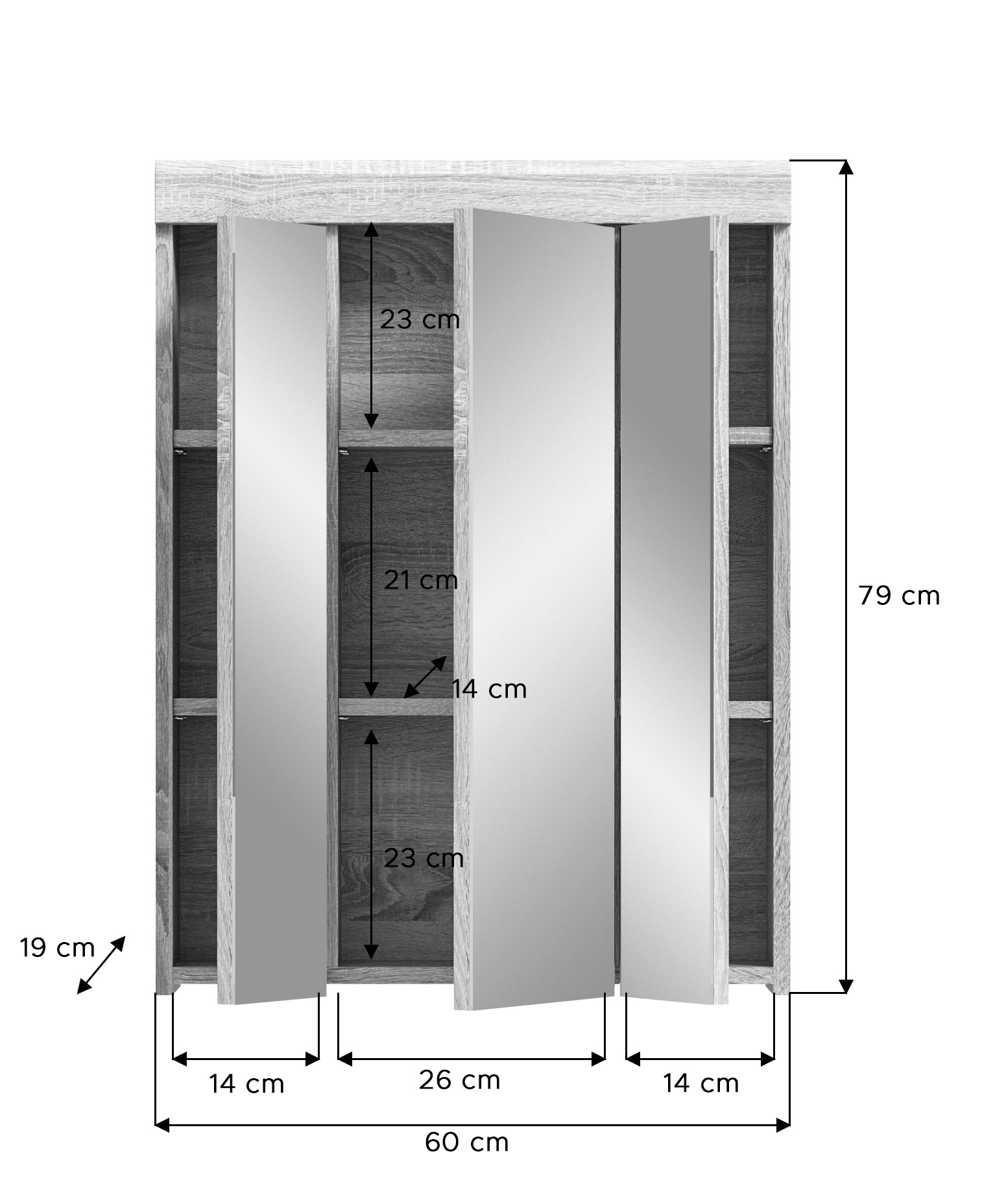 Spiegelschrank LAMBADA