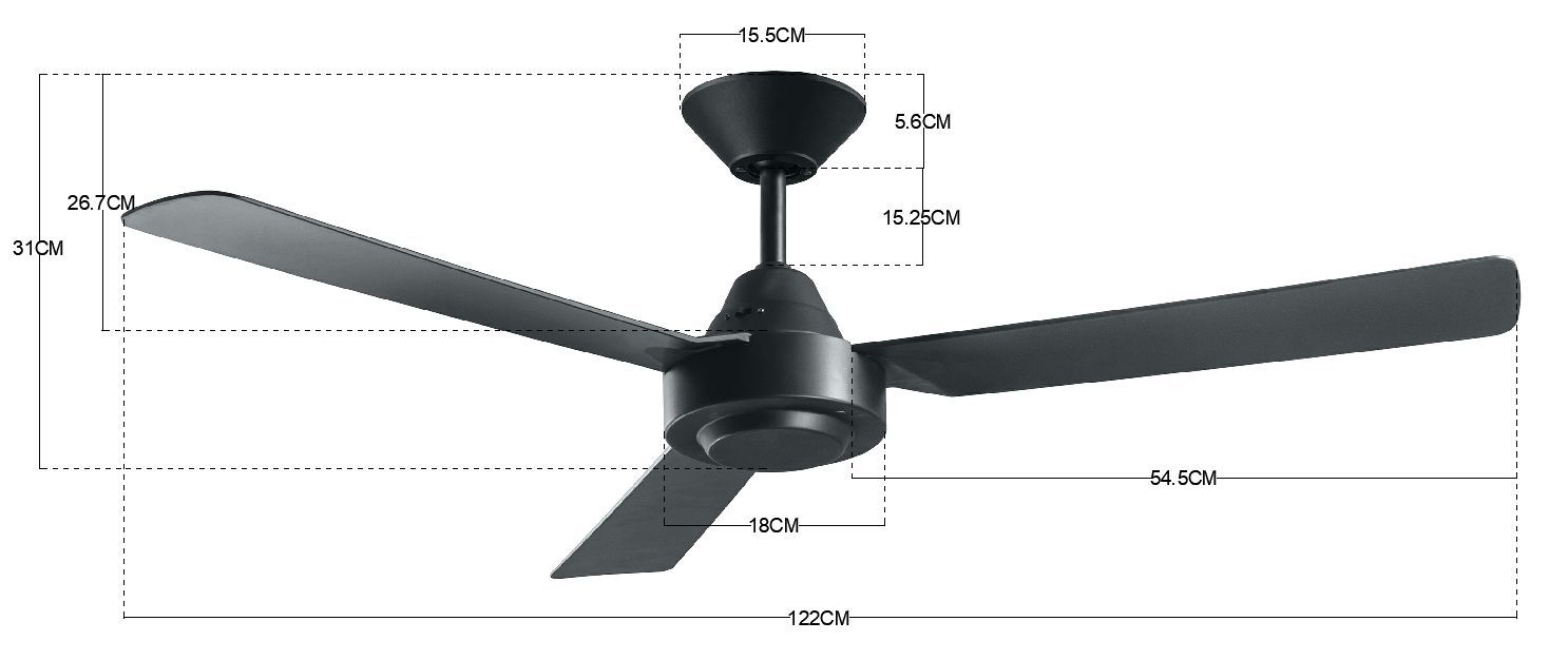 Deckenventilator CALYPSO