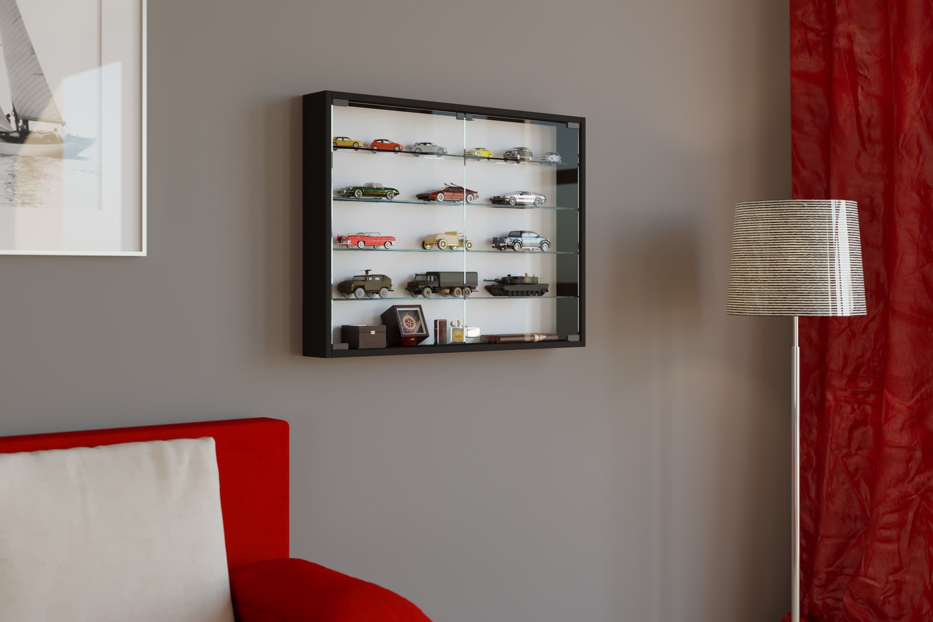 Wandvitrine MANDOSA L
