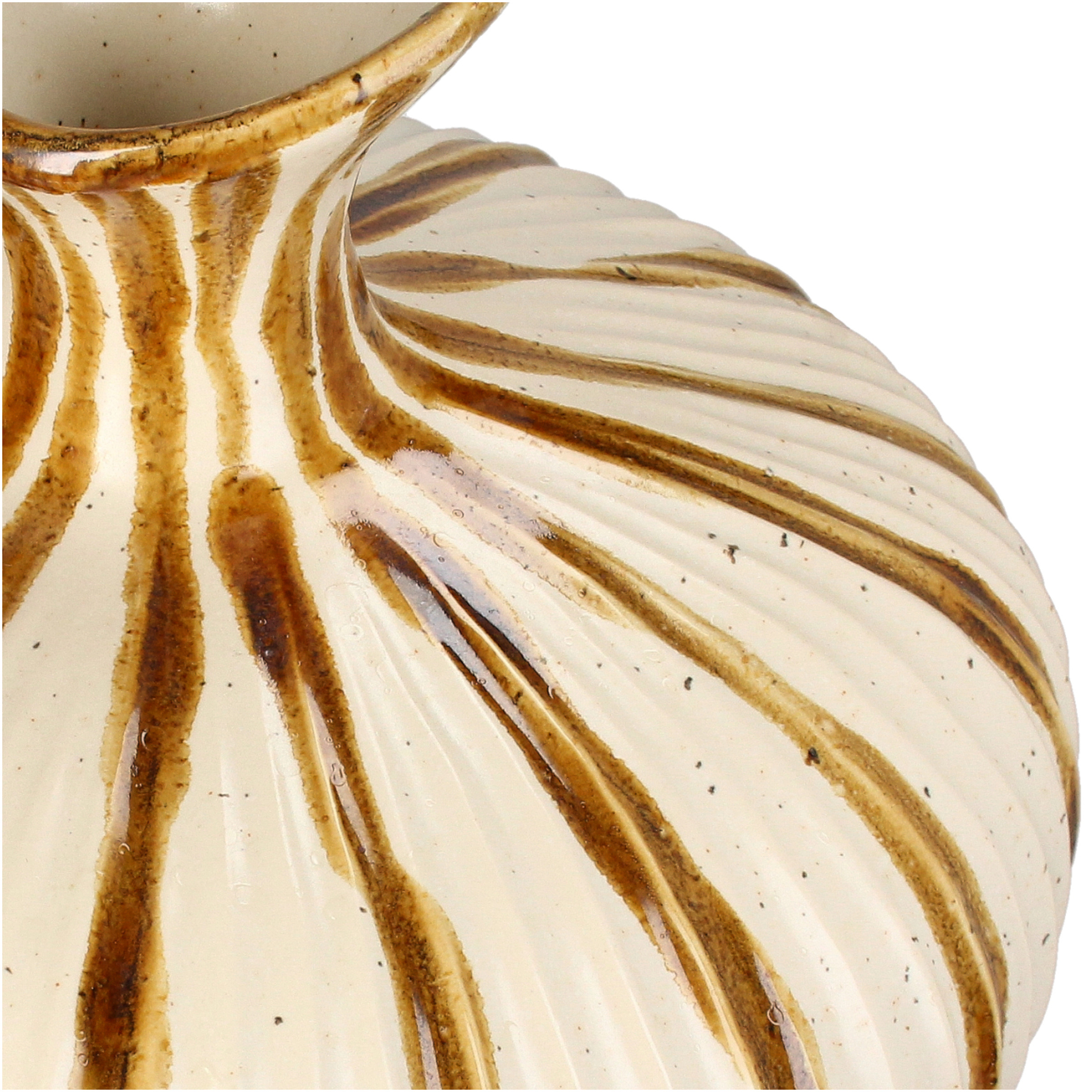 Vase STRIPES BROWN
