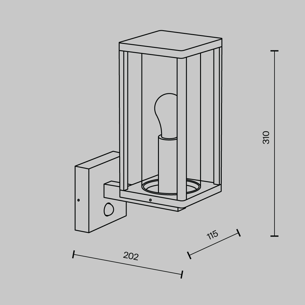 Wandleuchte CELL