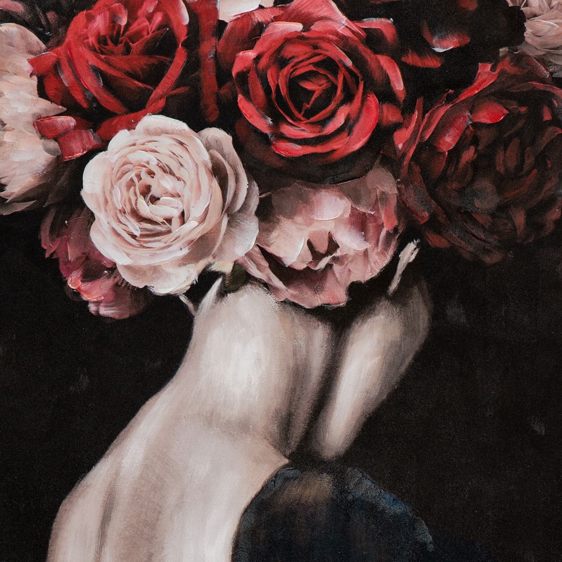 Gemälde SCHÖNHEIT MIT ROSEN