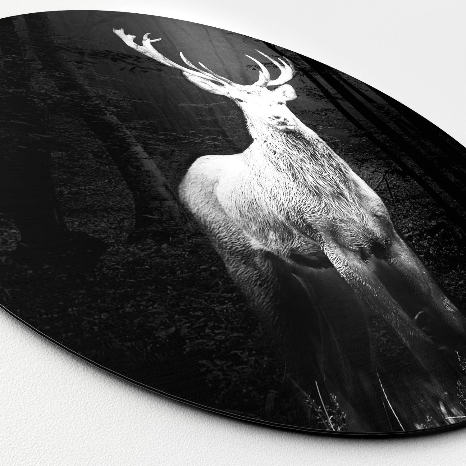 Aludibondbild GREY DEER HEAD I