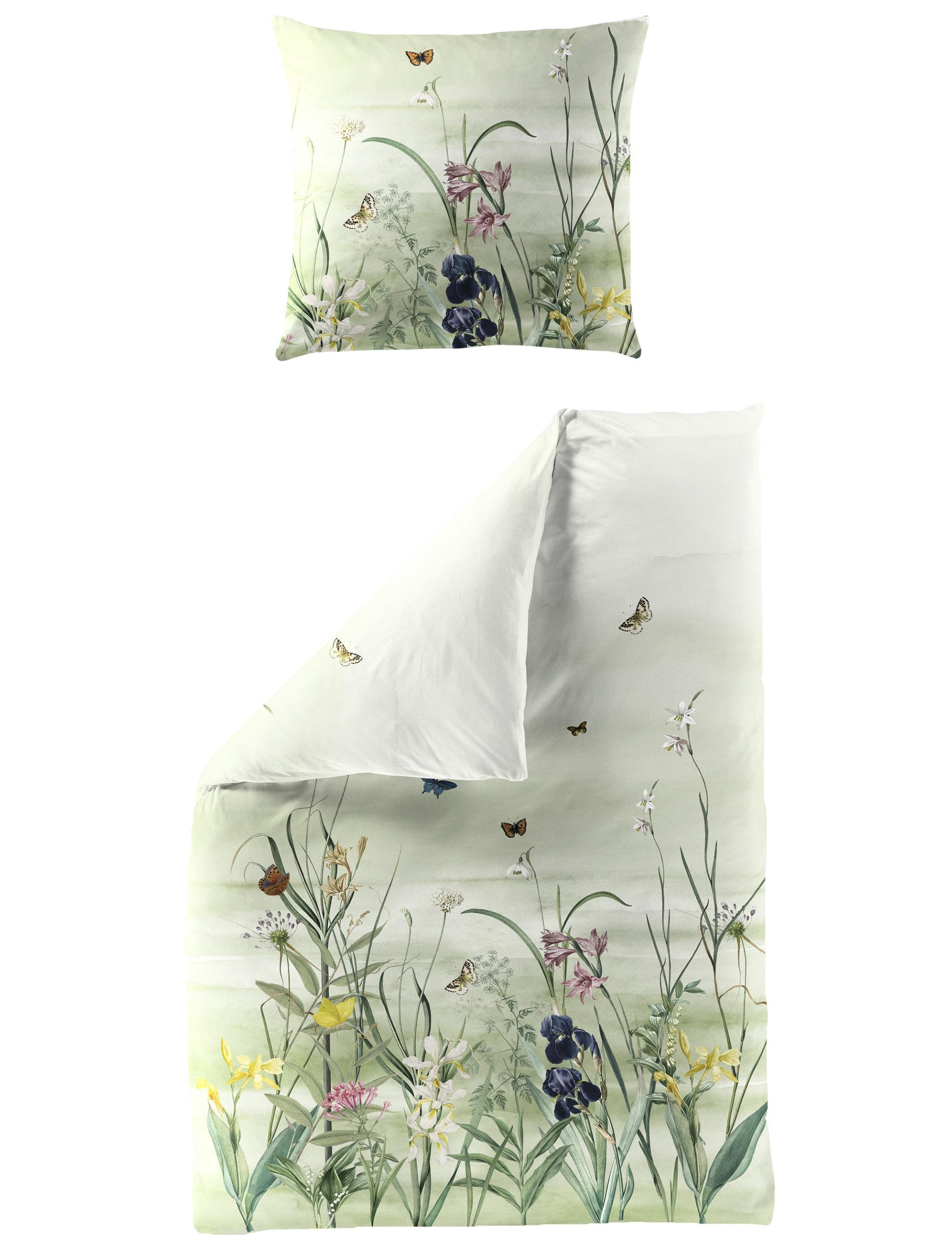 Bettwäsche Mako-Satin grün