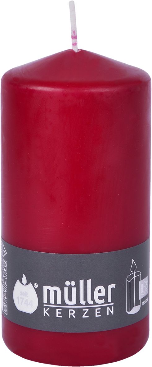 Stumpenkerze DARK RED