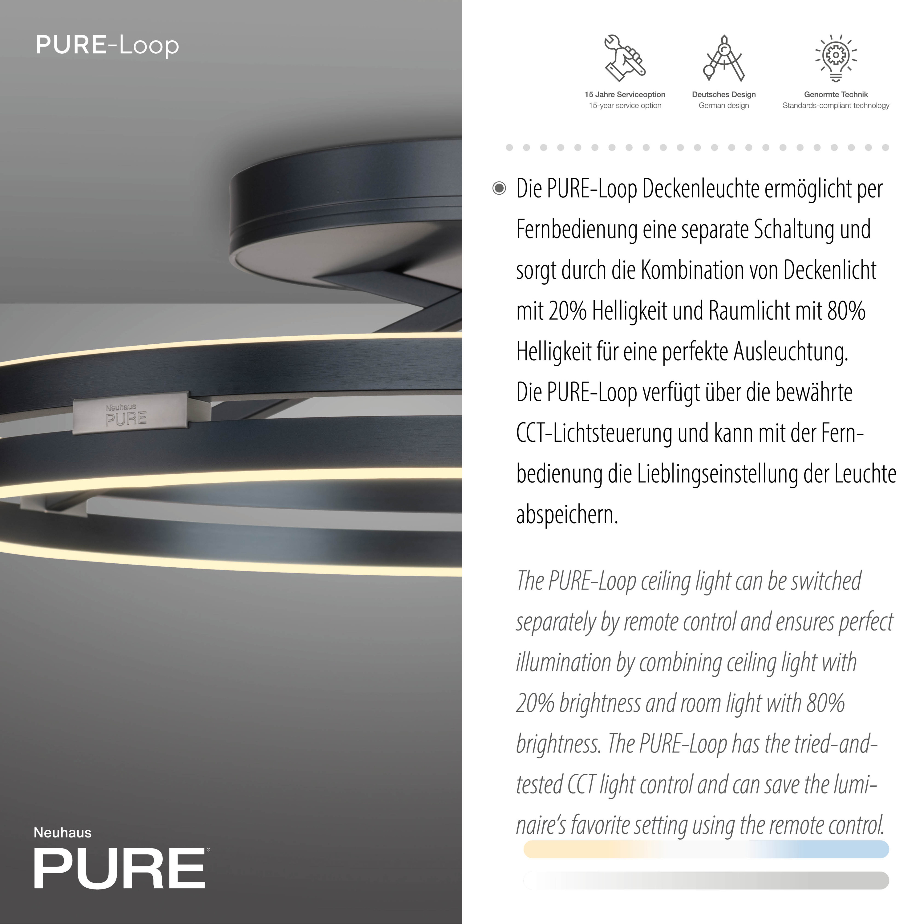 Deckenleuchte PURE LOOP