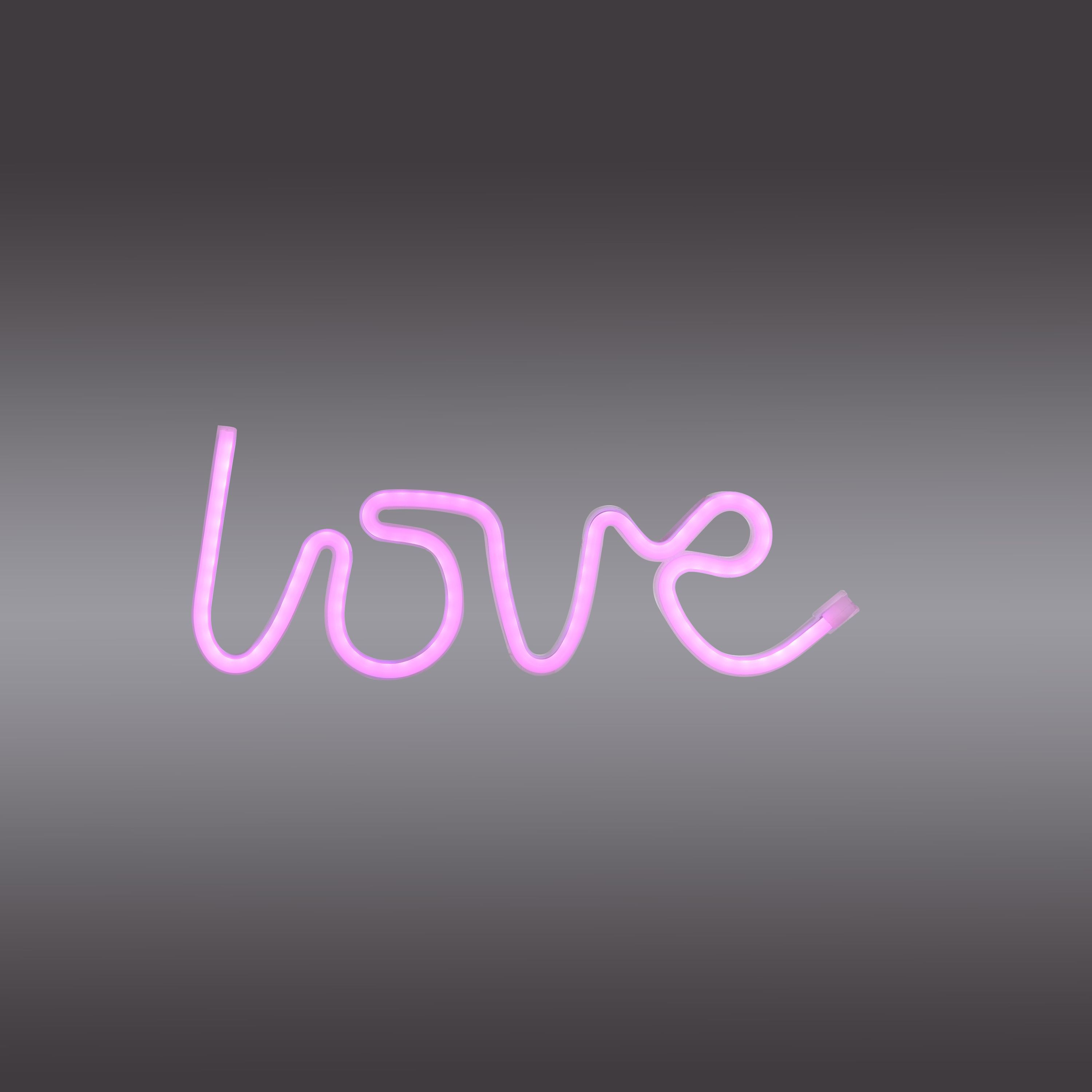 Leuchtobjekt LOVE LED NEON