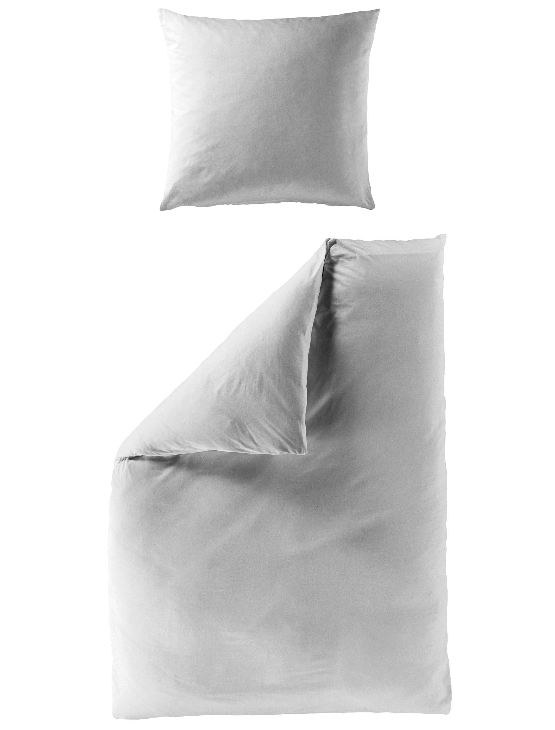 Bettwäsche Mako-Satin silber