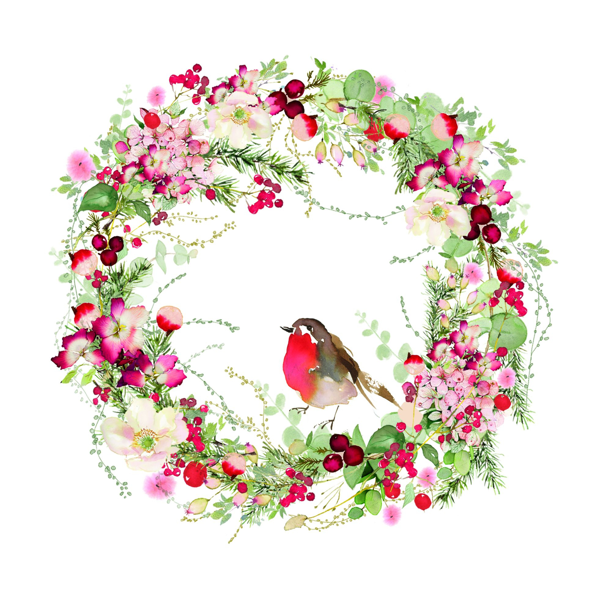 Servietten CHRISTMAS WREATH
