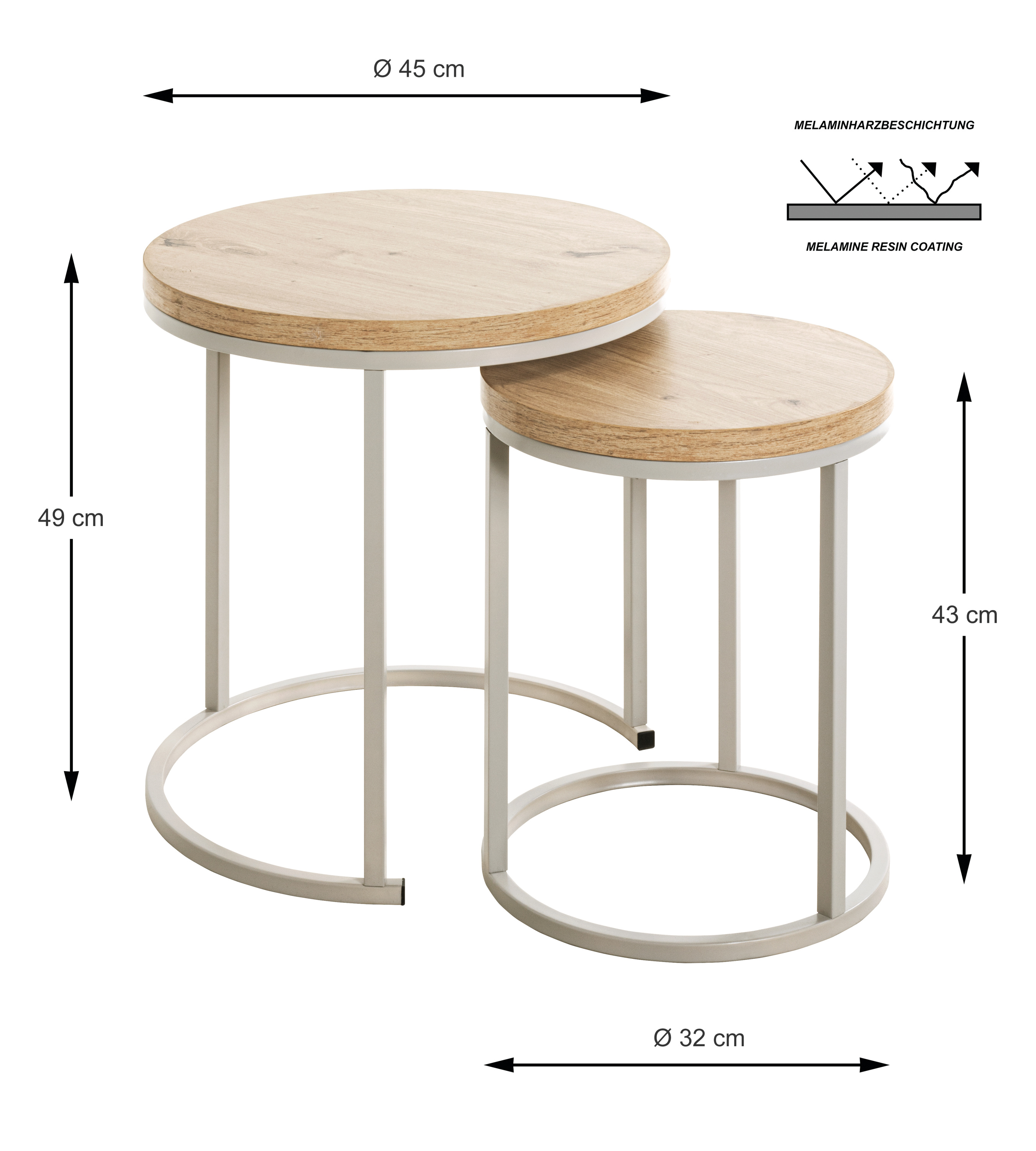Beistelltisch 2er Set
