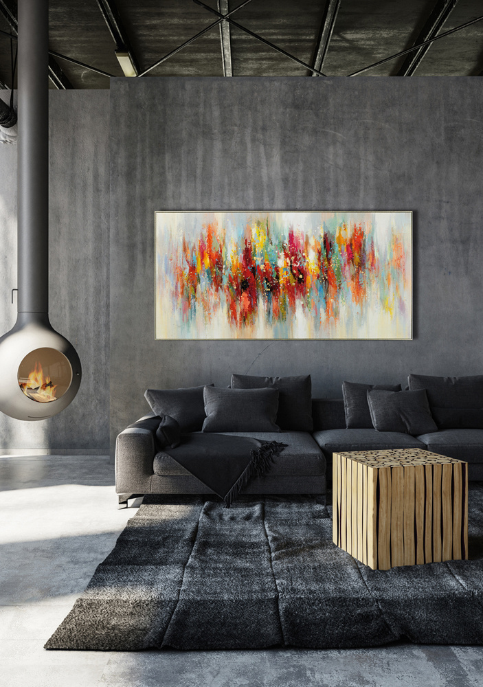 Gemälde IRISIERENDE SPIEGELUNG