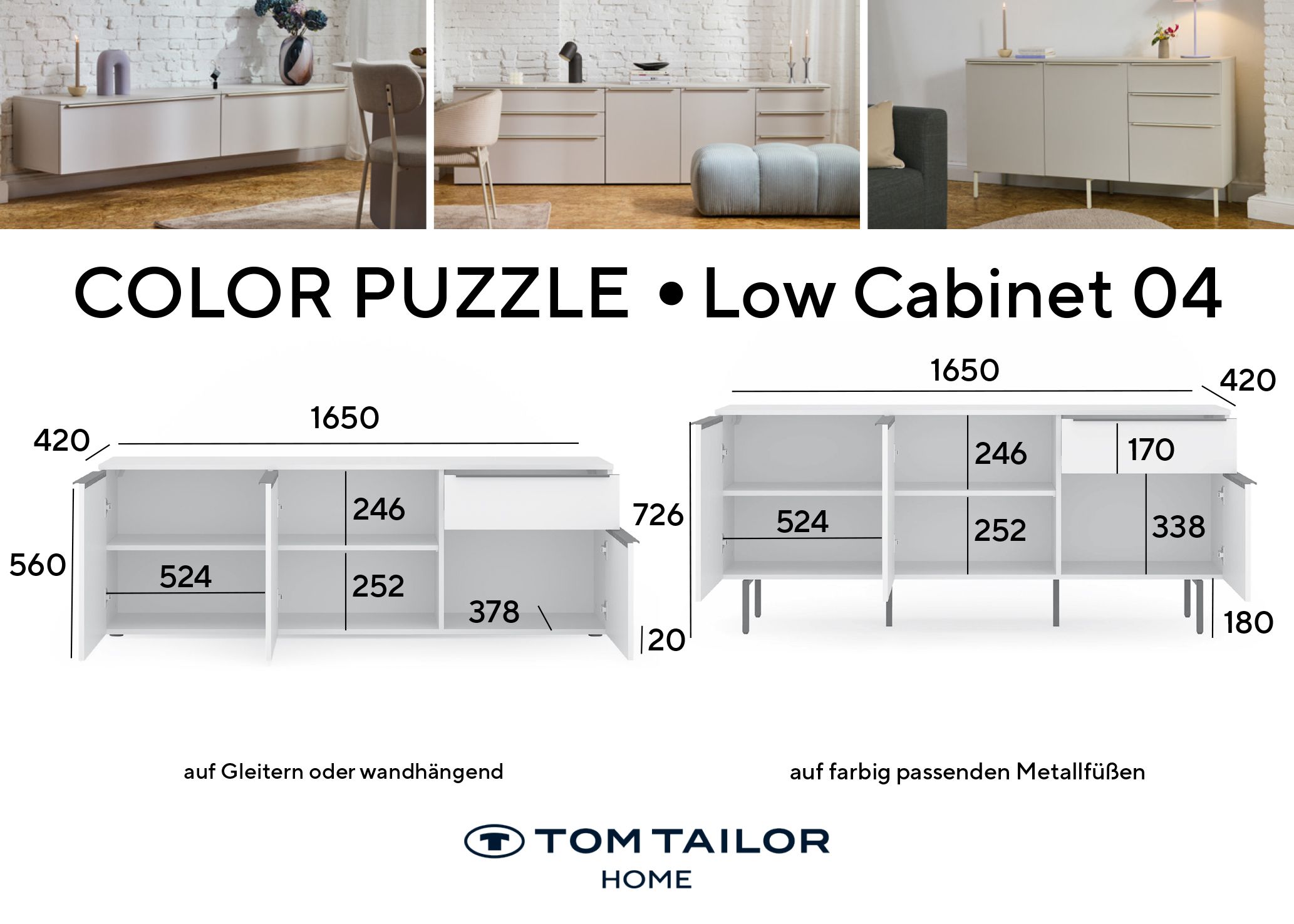Sideboard TOM TAILOR COLOR PUZZLE