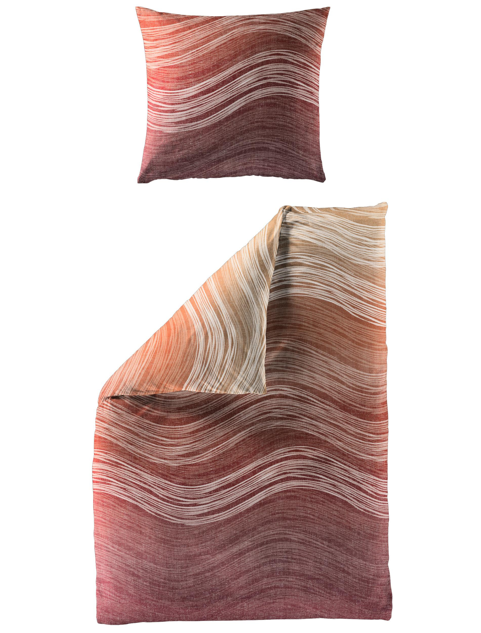 Bettwäsche Mako-Satin orange