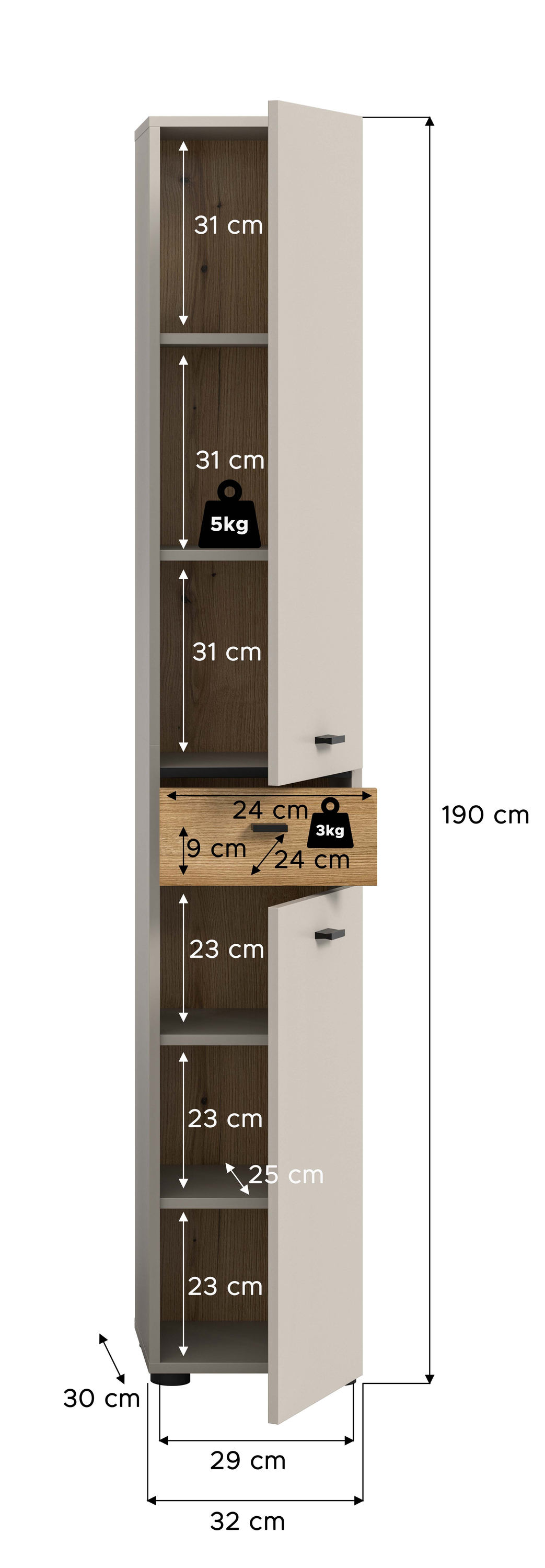 Hochschrank AQUA
