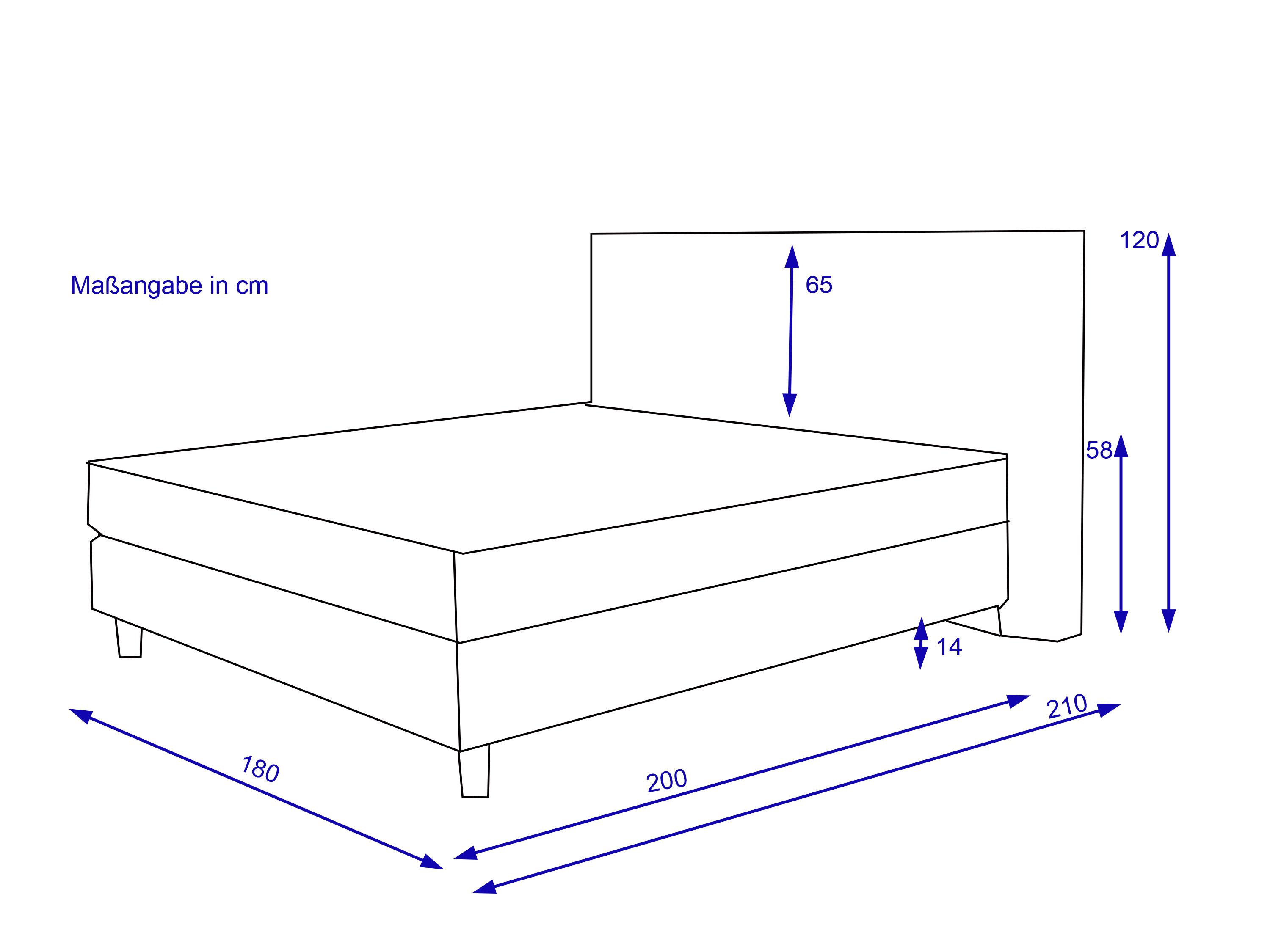 Boxspringbett SANSIBAR VINTERDAL