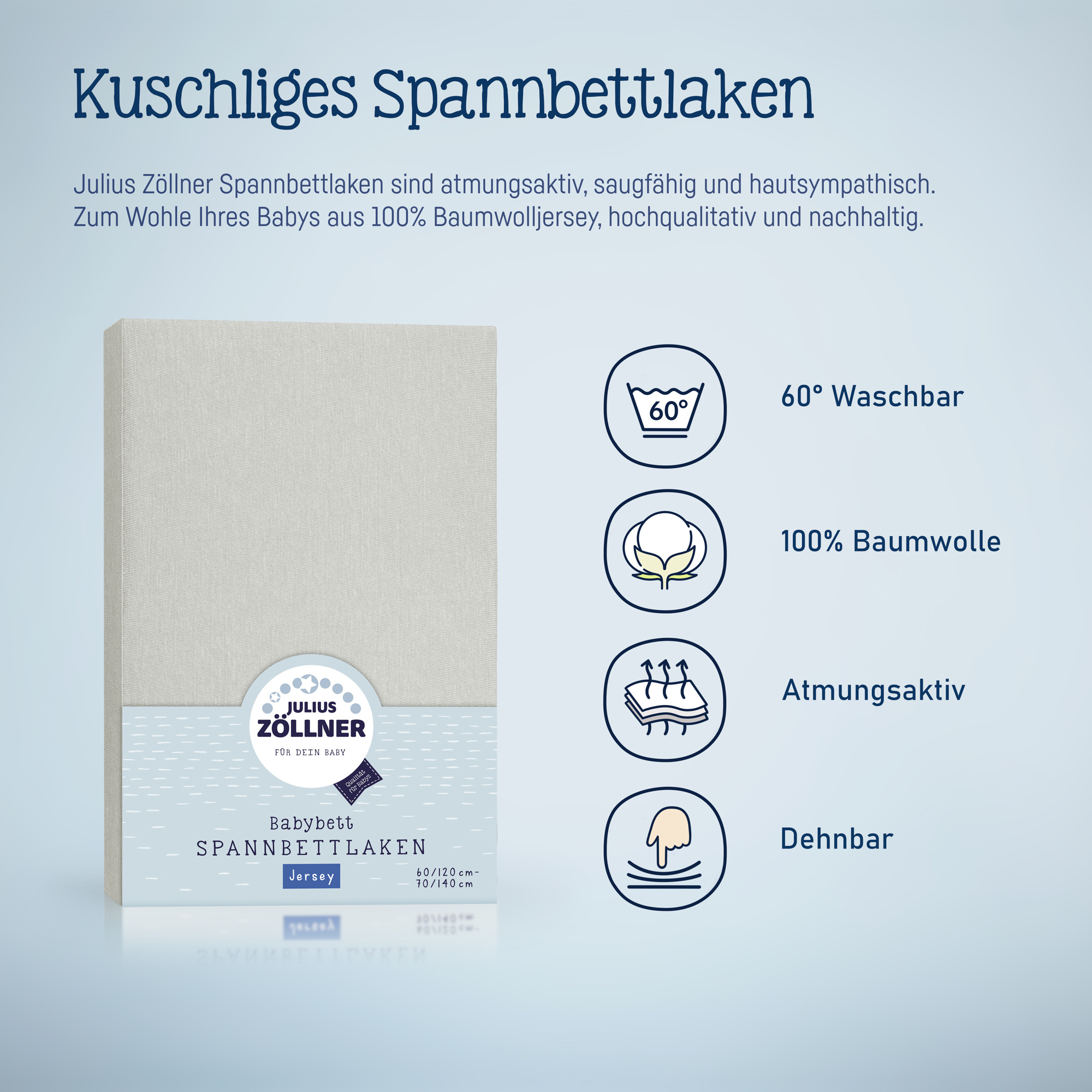 Spannbettlaken ZÖLLNER Jersey