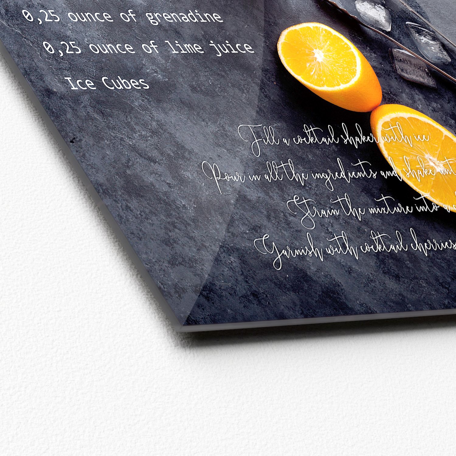 Glasbild ORANGE