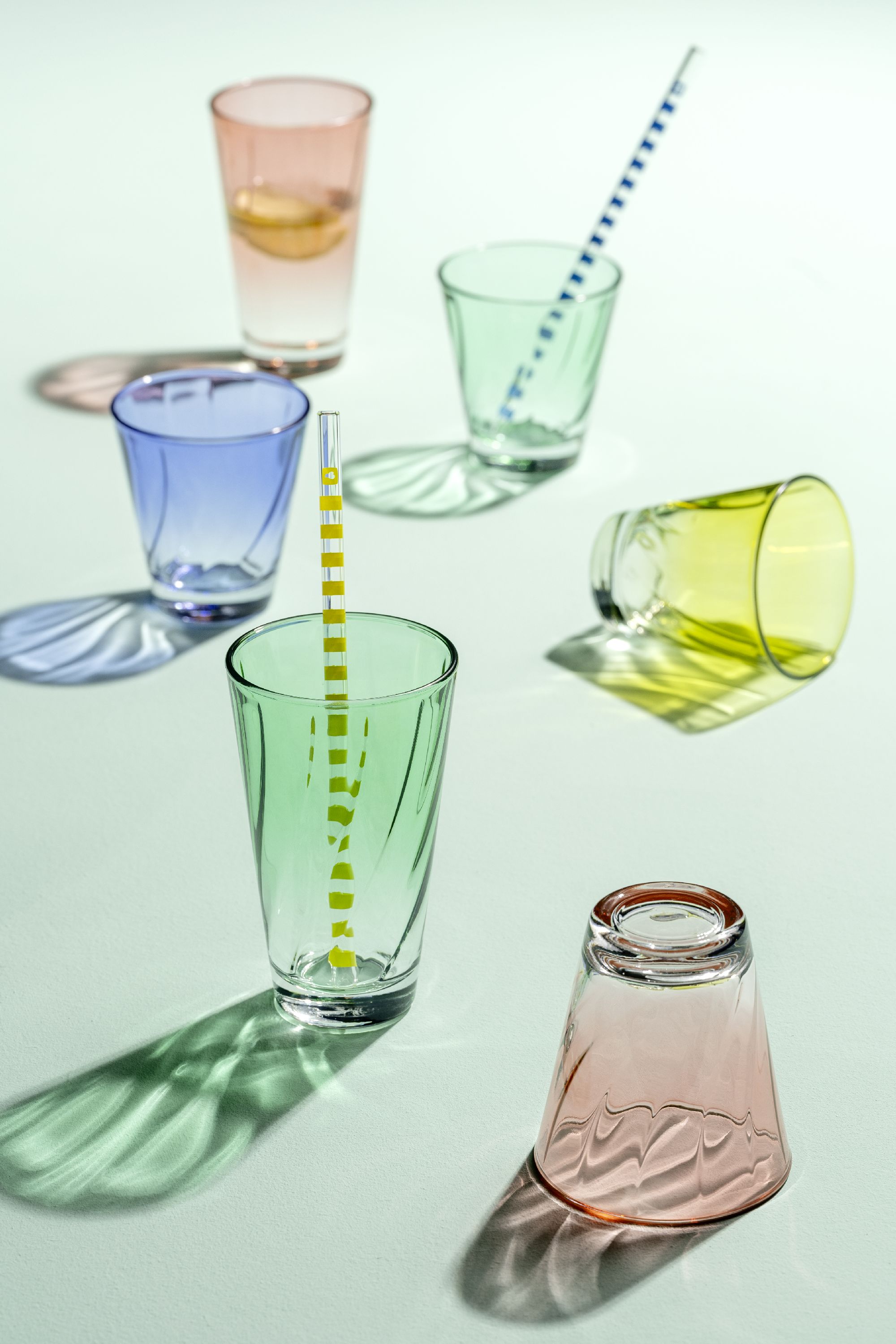 Trinkglas TWIST blau