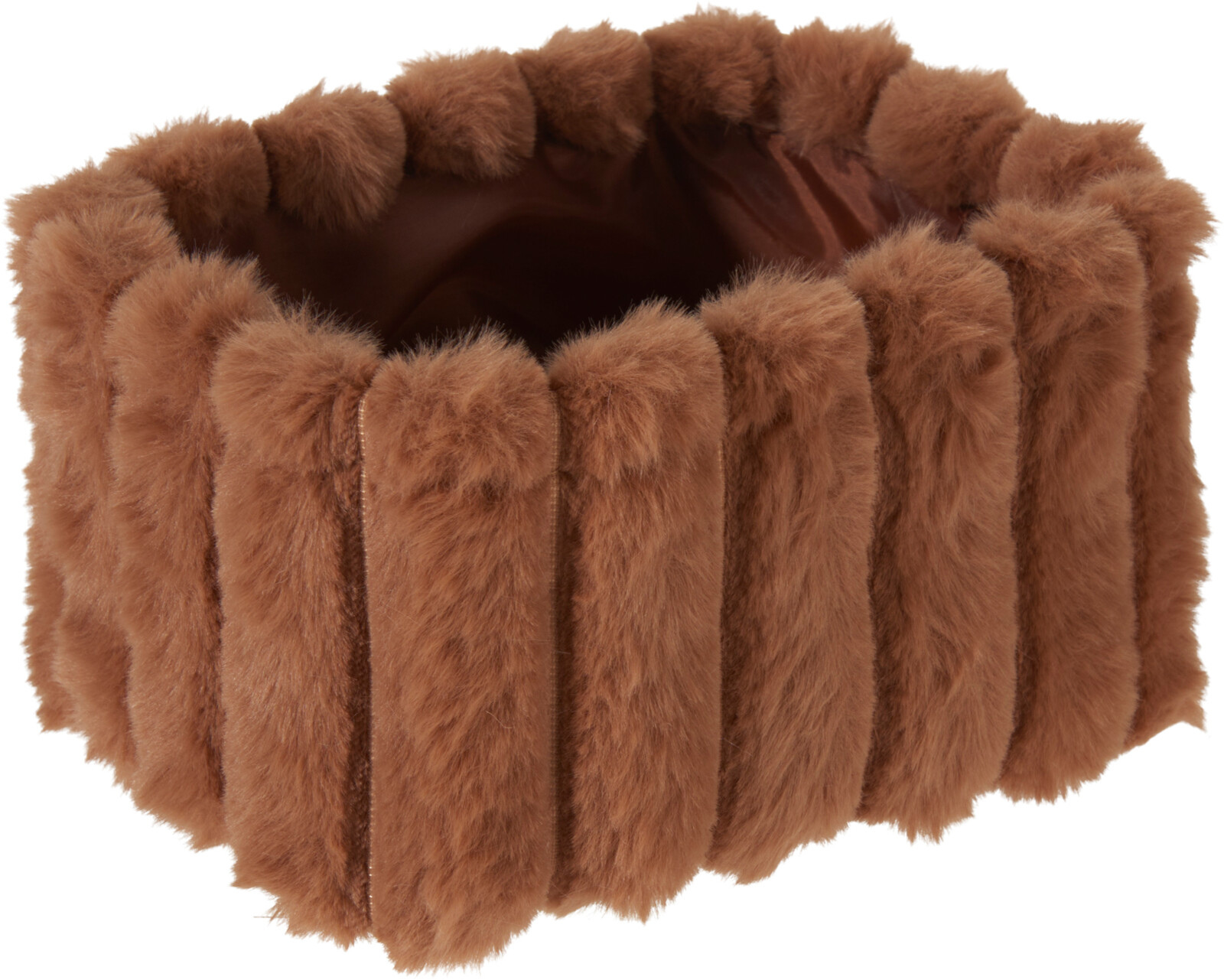 Korb FLUFFY braun groß