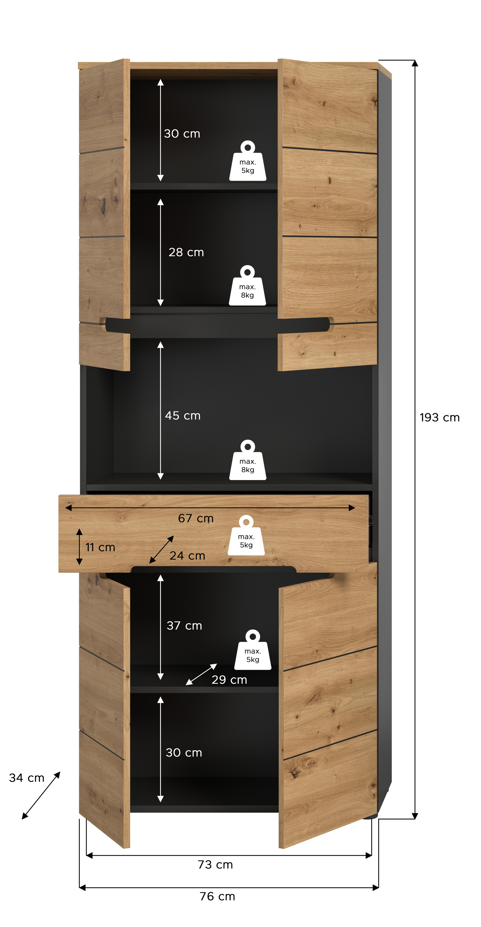 Hochschrank CANU
