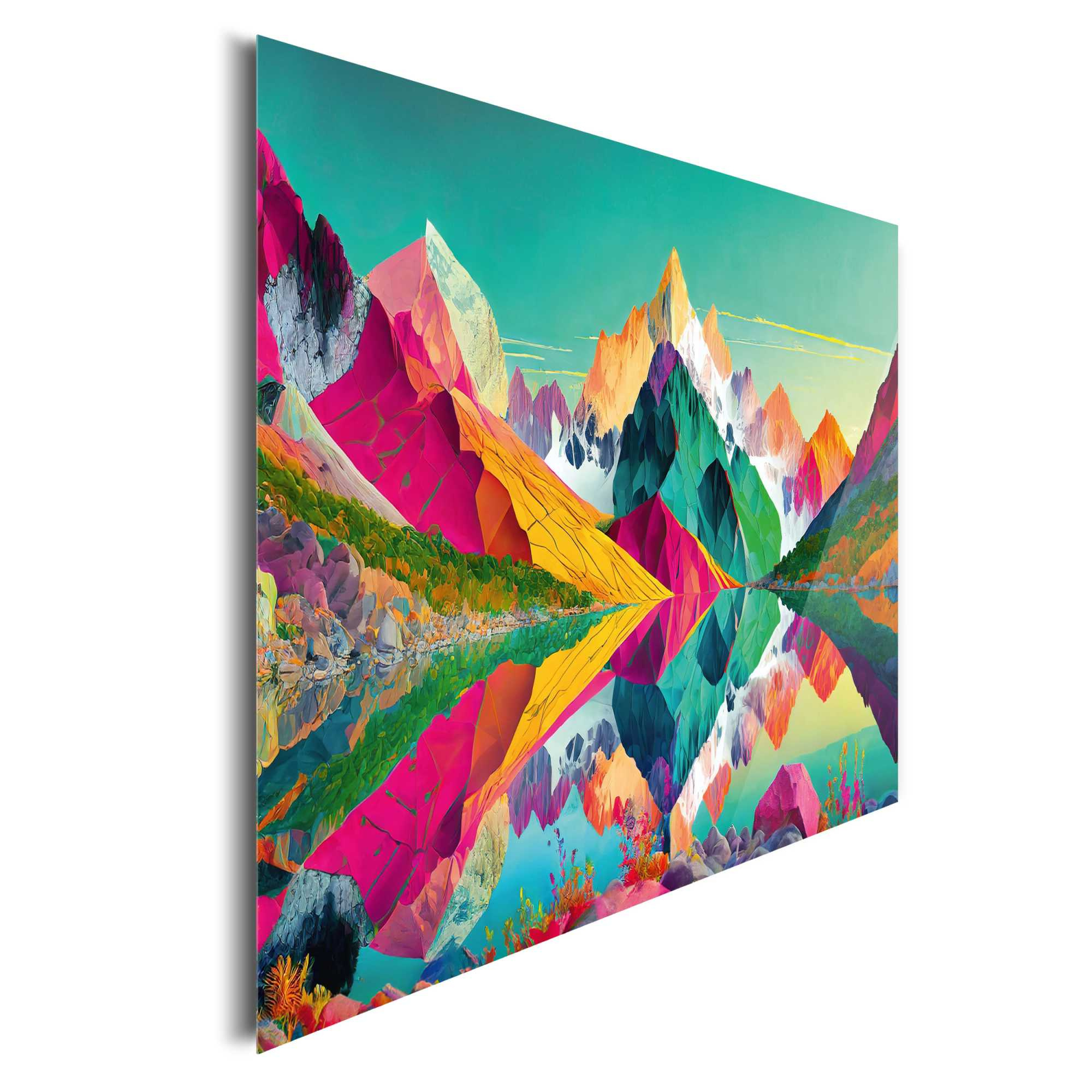 Glasbild BRIGHT MOUNTAINS
