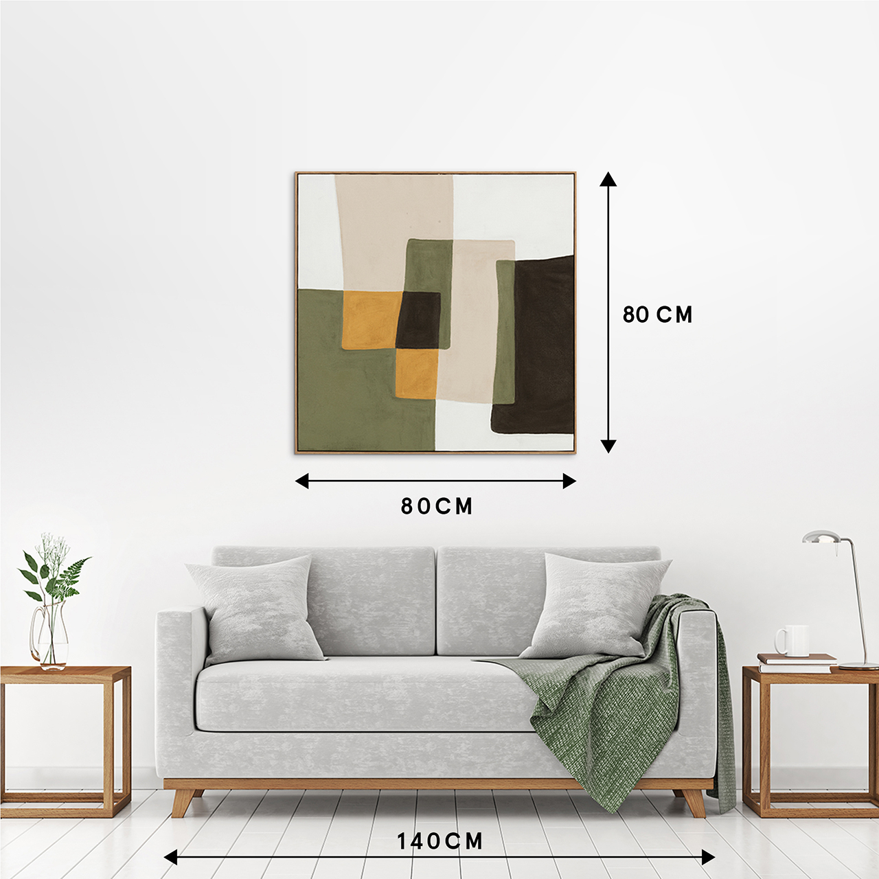 Gemälde OLIVE BALANCE