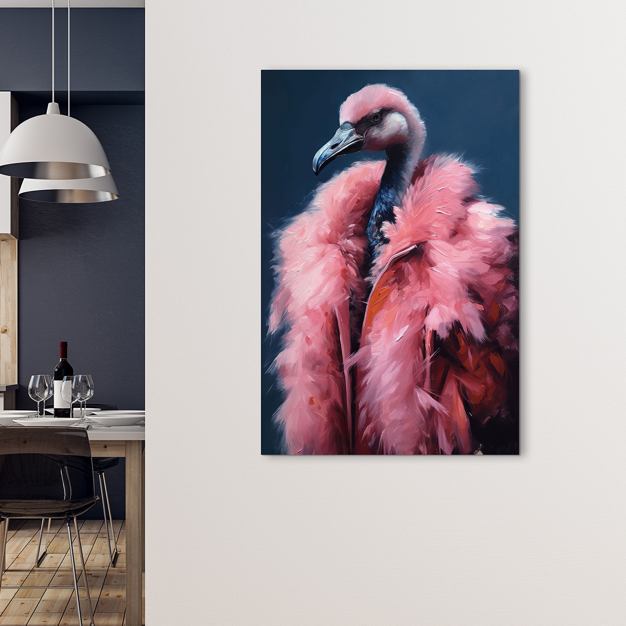 Glasbild GLAMOROUS PINK