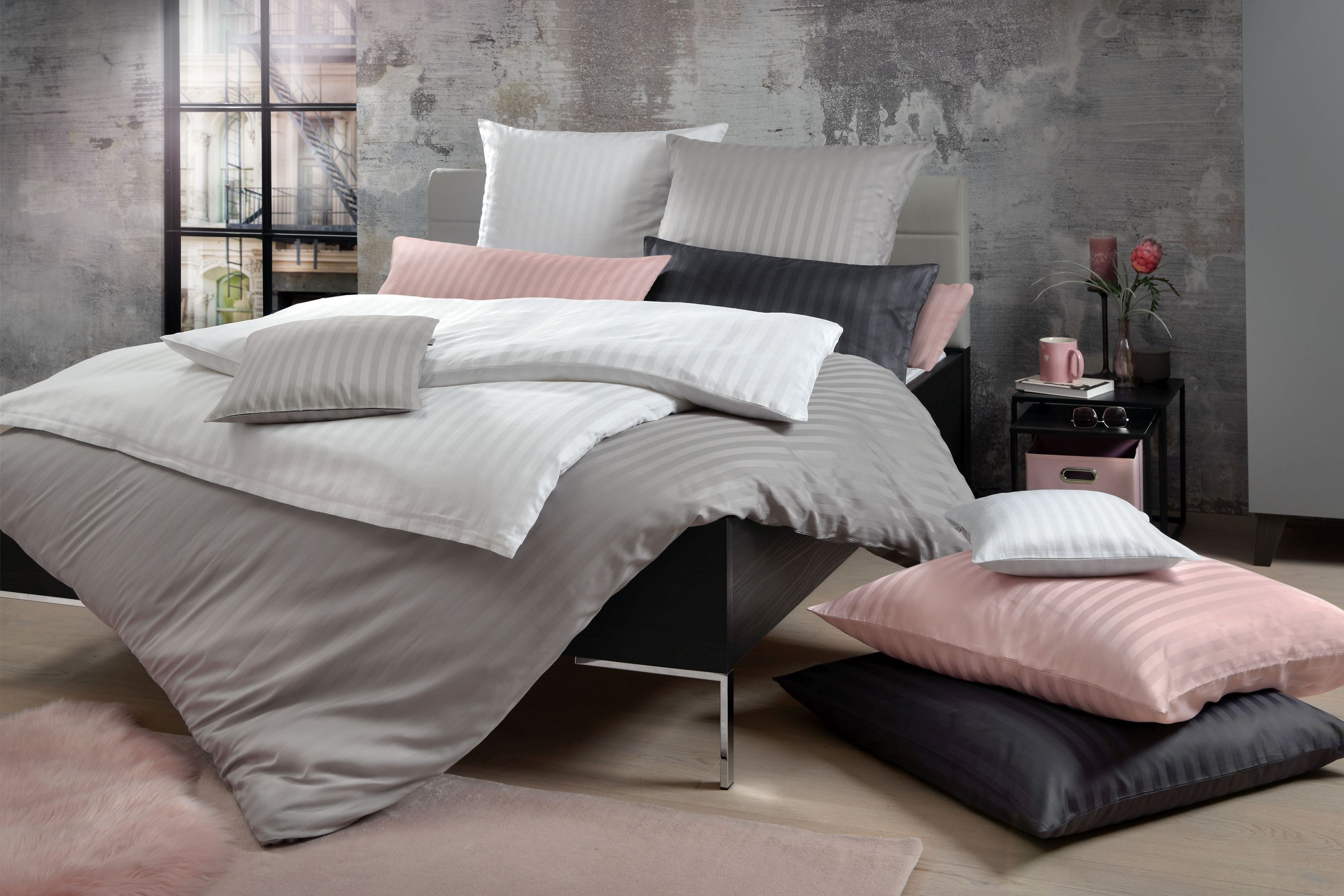 Kissenhülle JACQUARD Satin