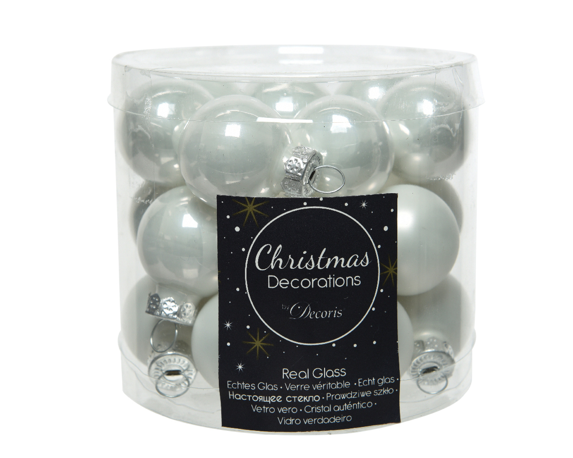 Weihnachtskugel-Box WINTERWEISS