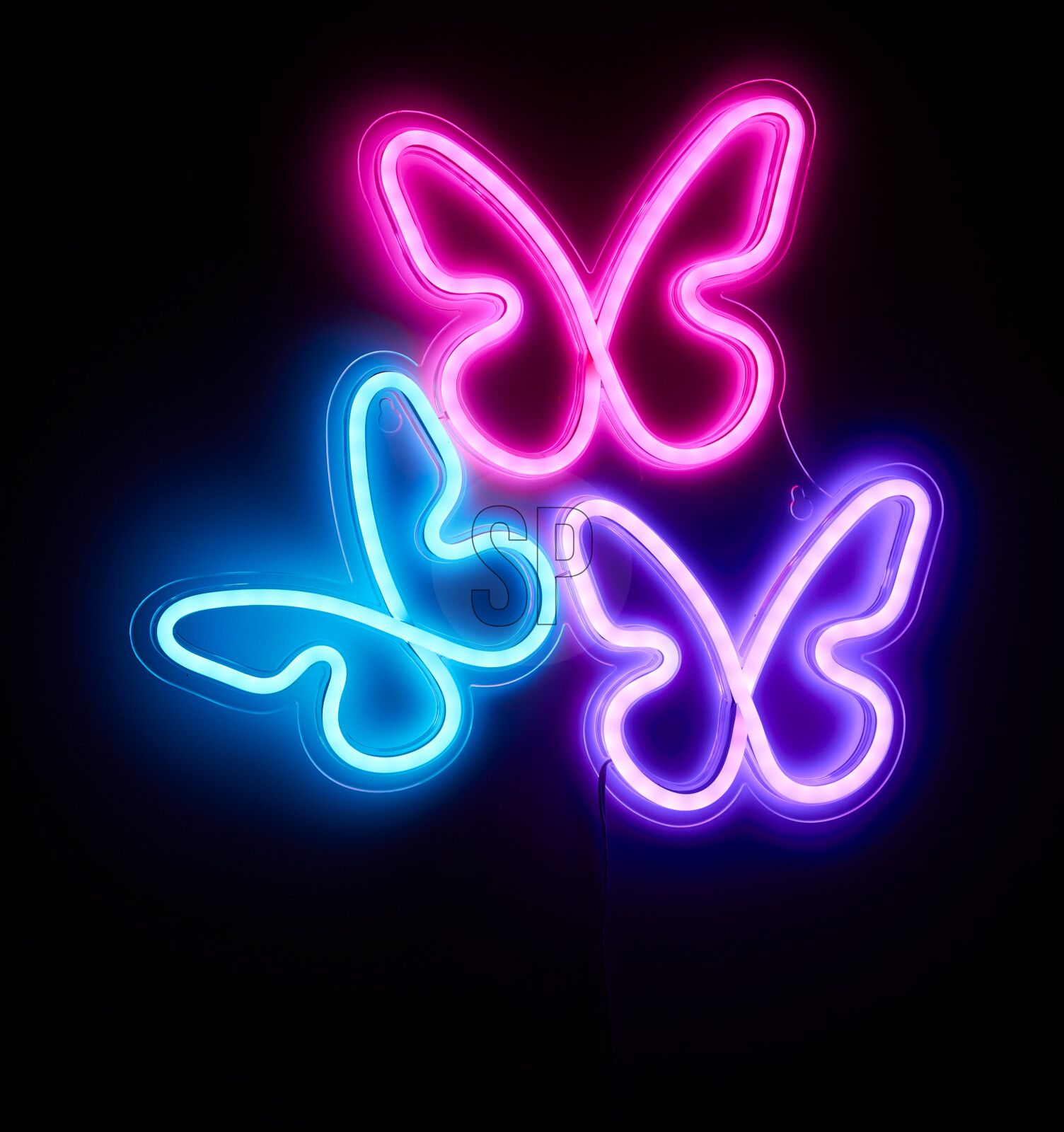 Wanddeko FLOWER/BUTTERFLY LED