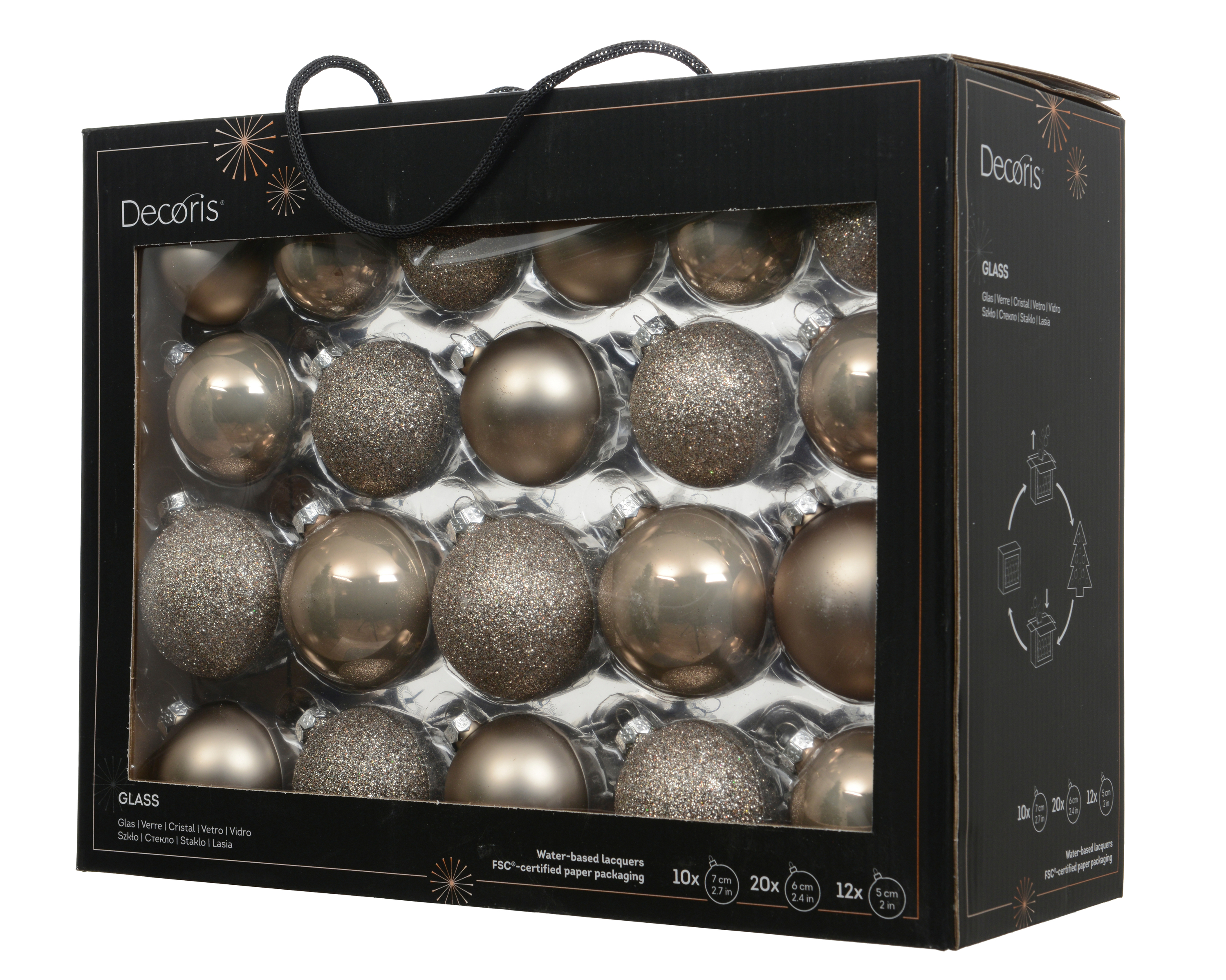 Weihnachtskugel-Box MAXI RAUCHPERLE