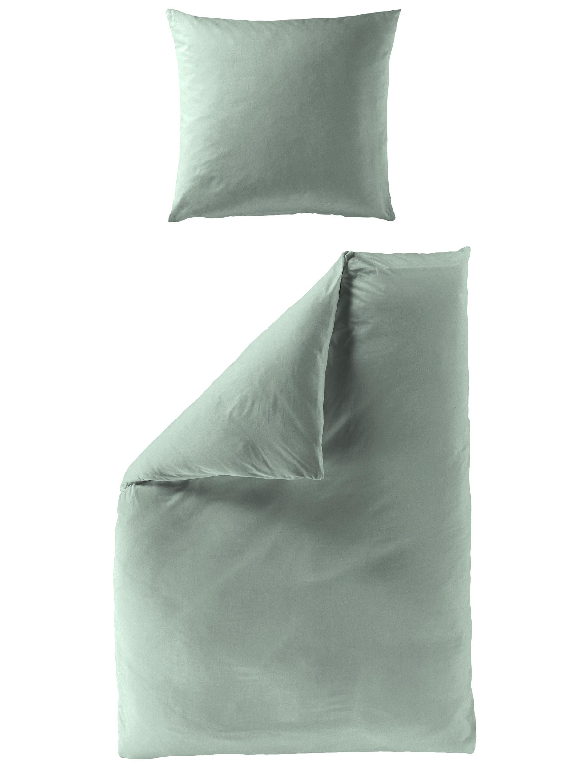 Bettwäsche Mako-Satin grün