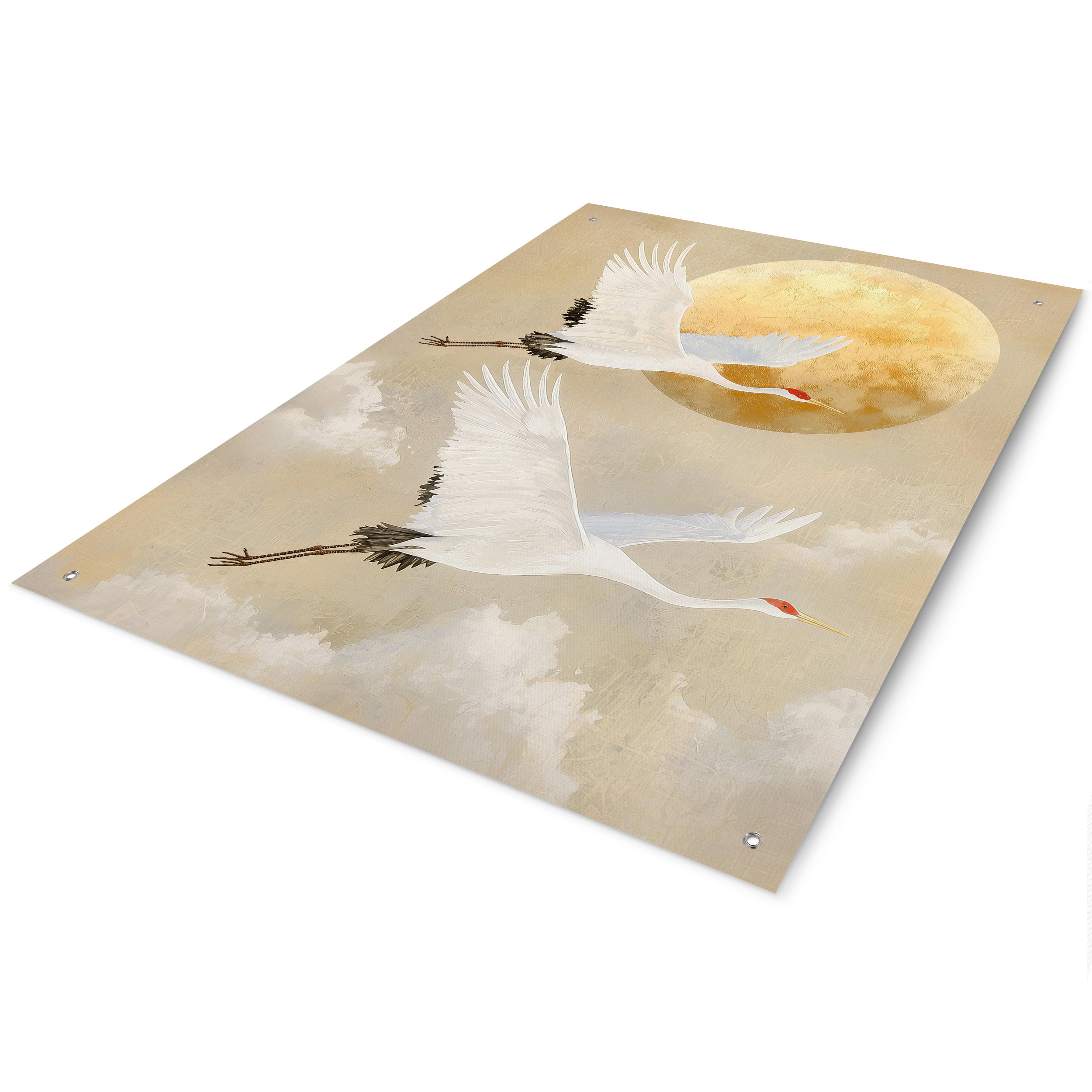 Outdoor Poster MOON CRANES