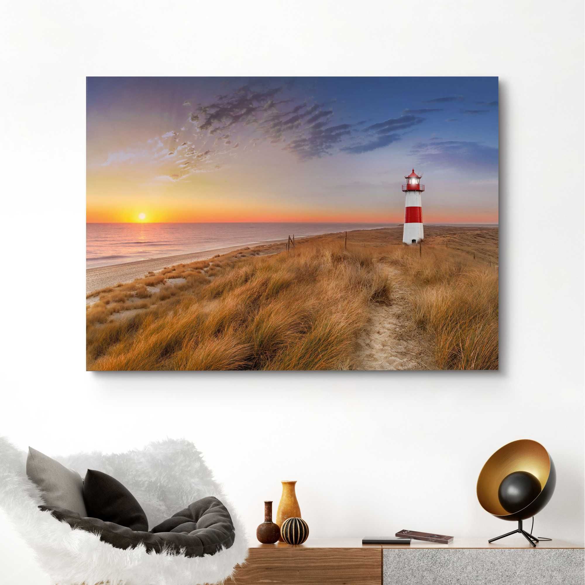 Bild NORTHSEA SUNSET LIGHTHOUS