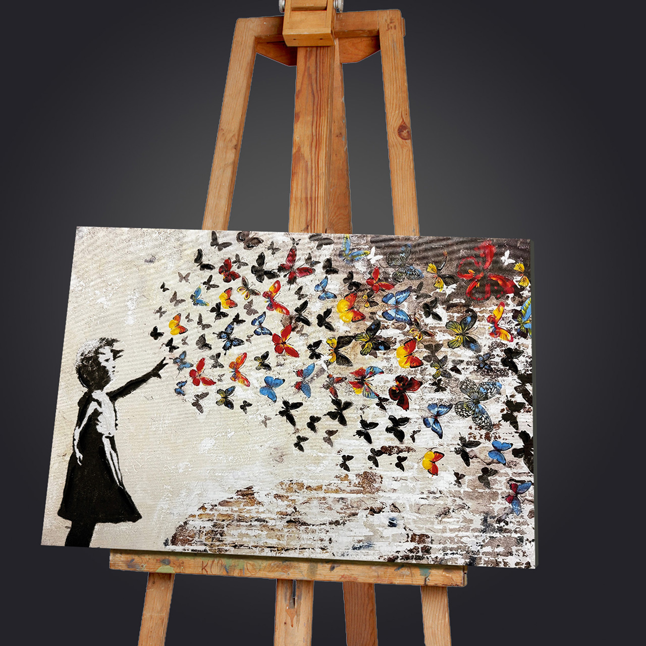 Keilrahmenbild BUTTERFLY GIRL