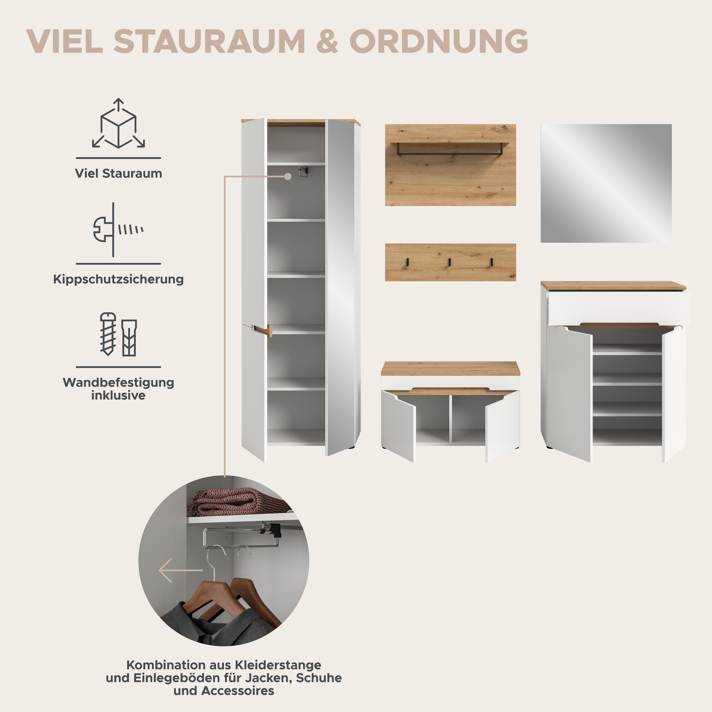 Garderobenset CANU