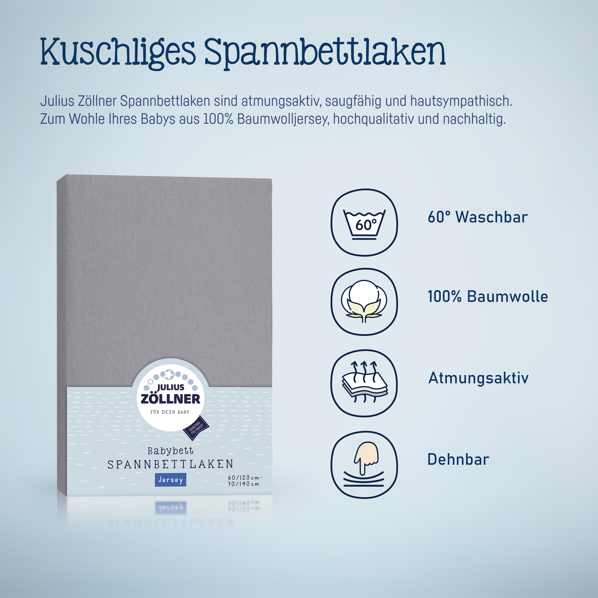 Spannbettlaken ZÖLLNER Jersey