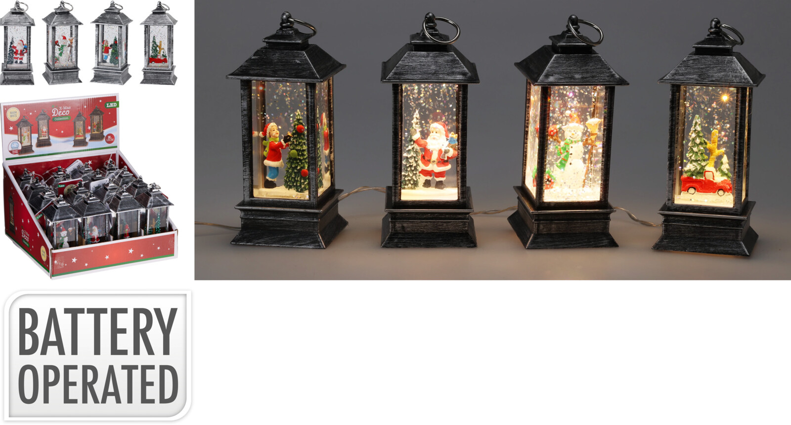Laterne LED X-MAS