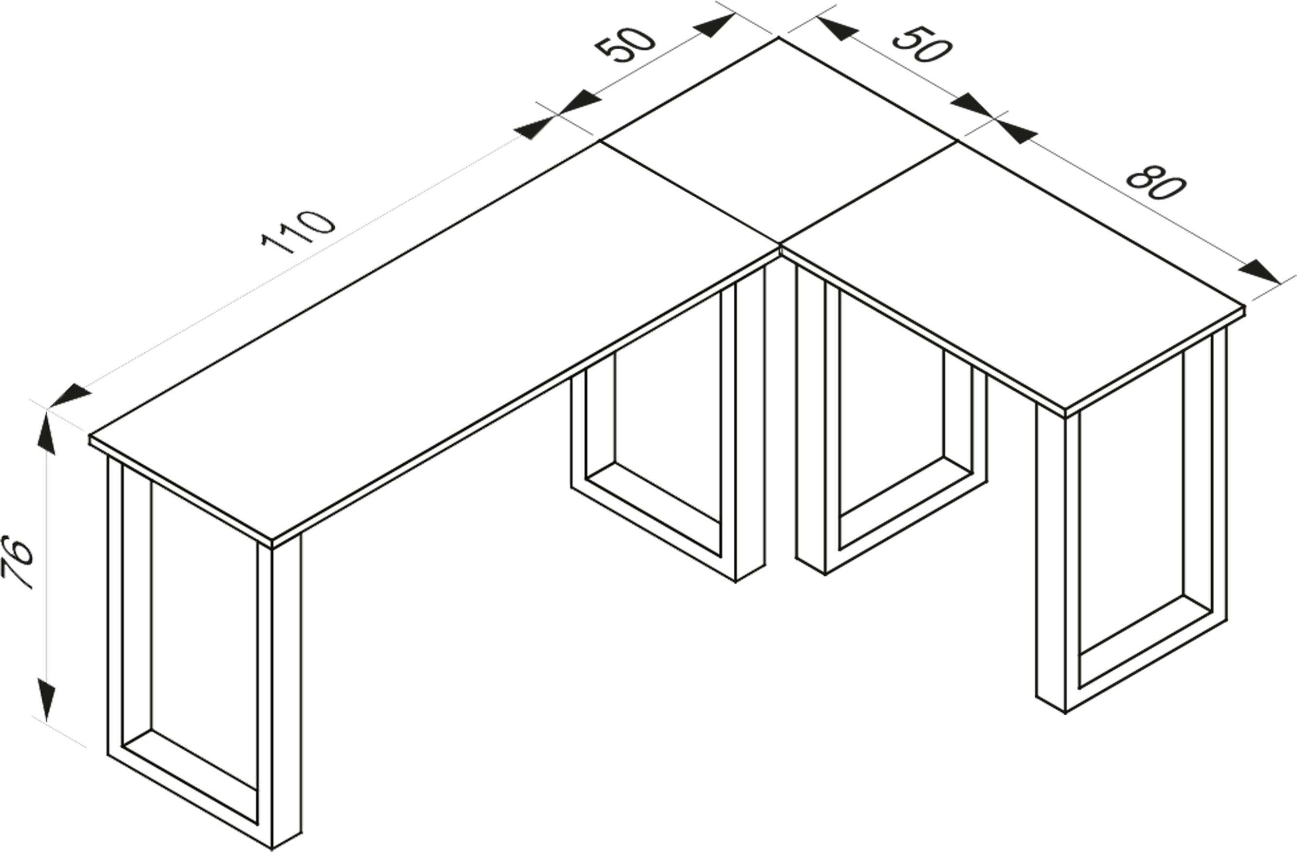 Eck-Schreibtisch LONA