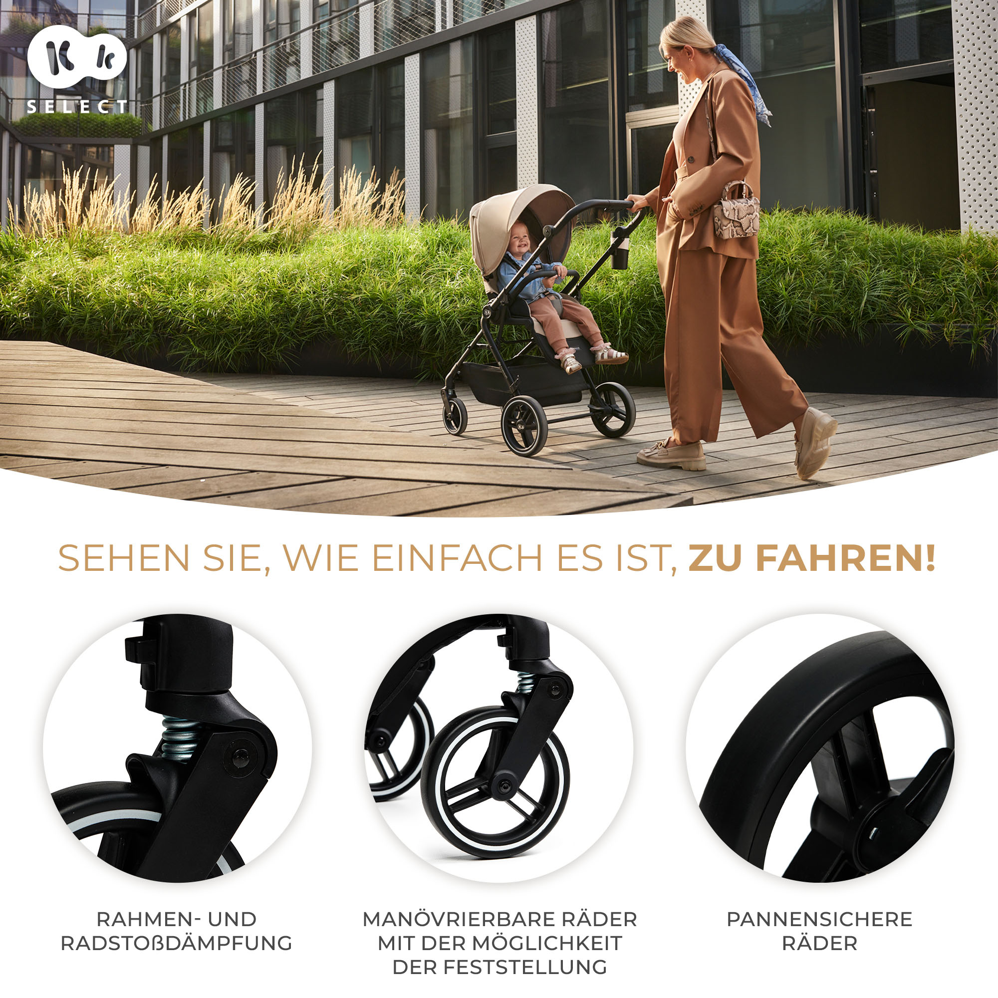 Kinderwagen 3in1 YOXI schwarz