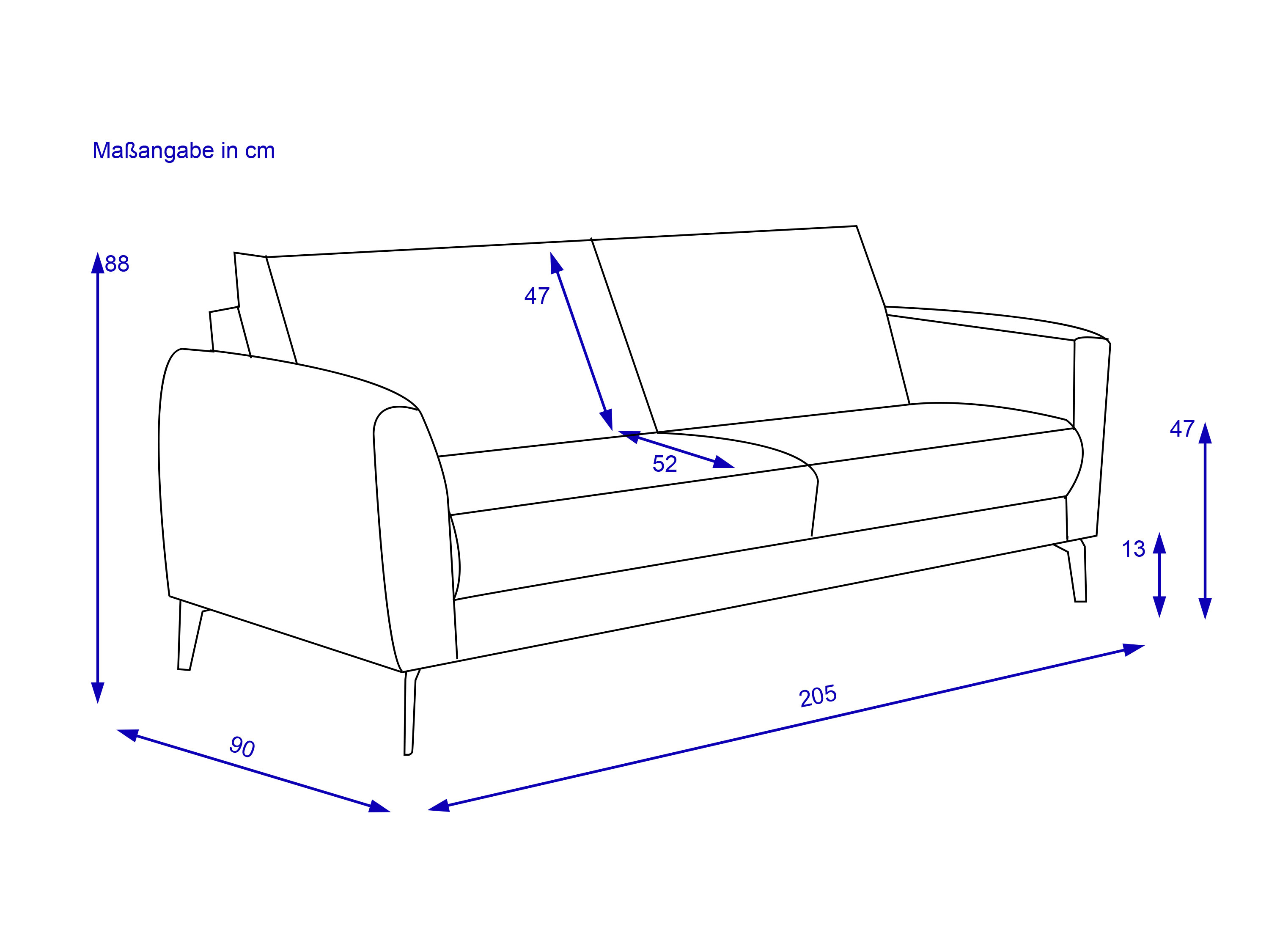 Sofa 3 Sitzer KALIA