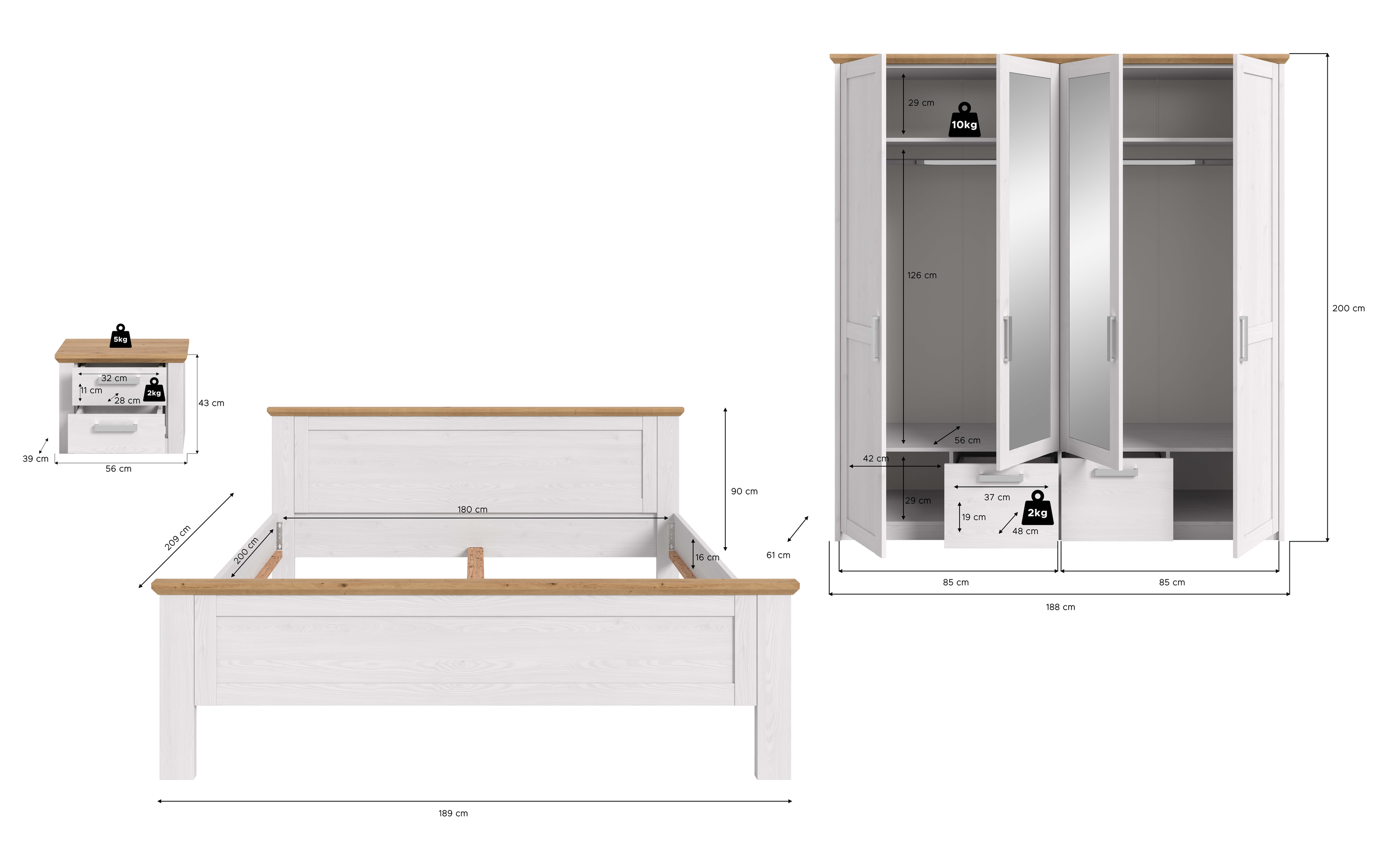 Kleiderschrank VERONA