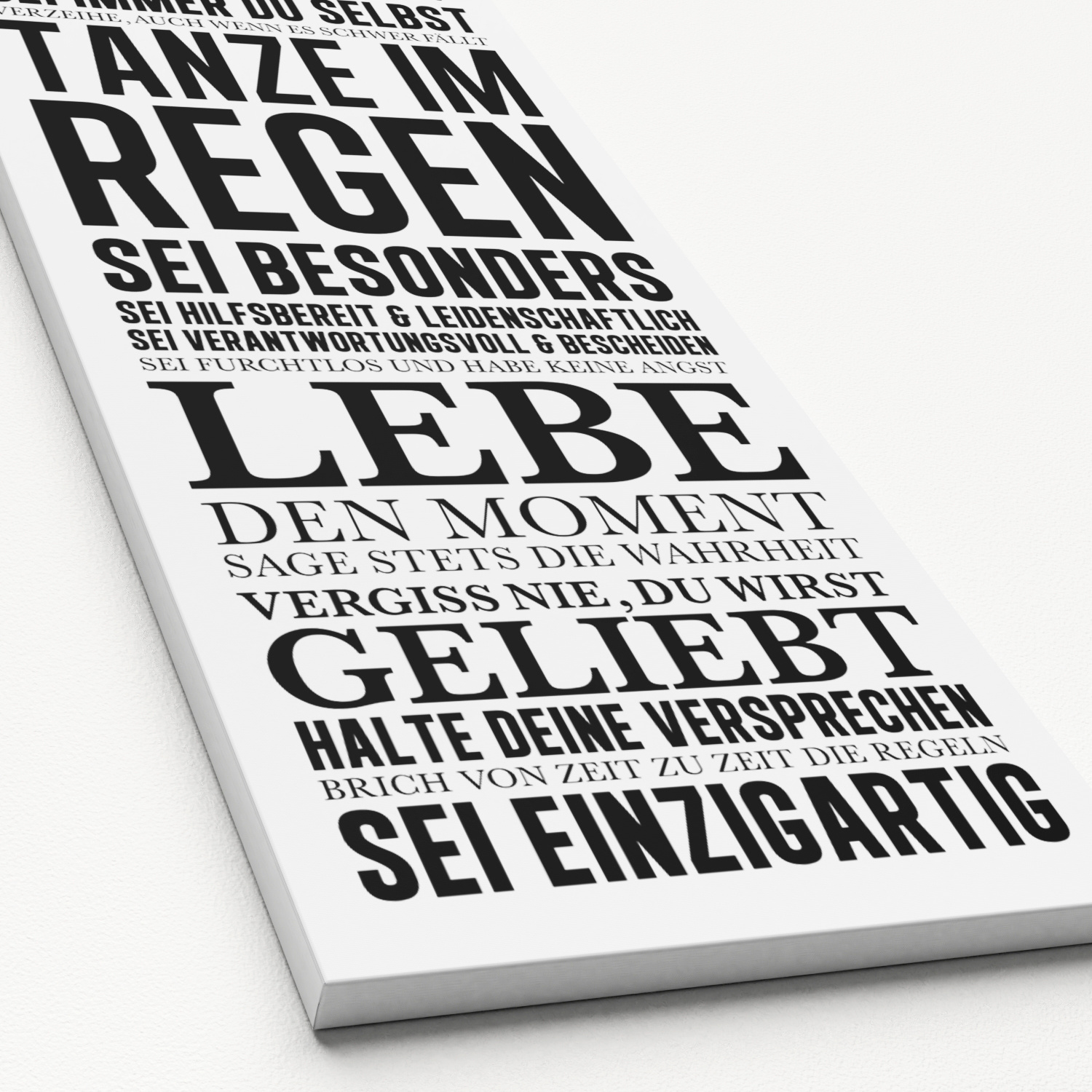 Keilrahmenbild HAUSORDNUNG I