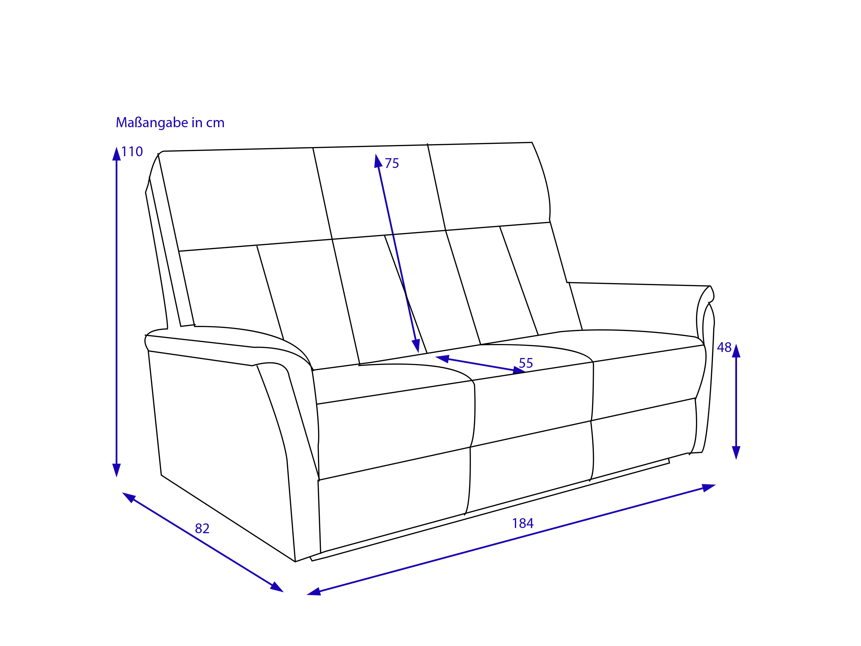 Sofa 3-Sitzer HARPER HAIKOU