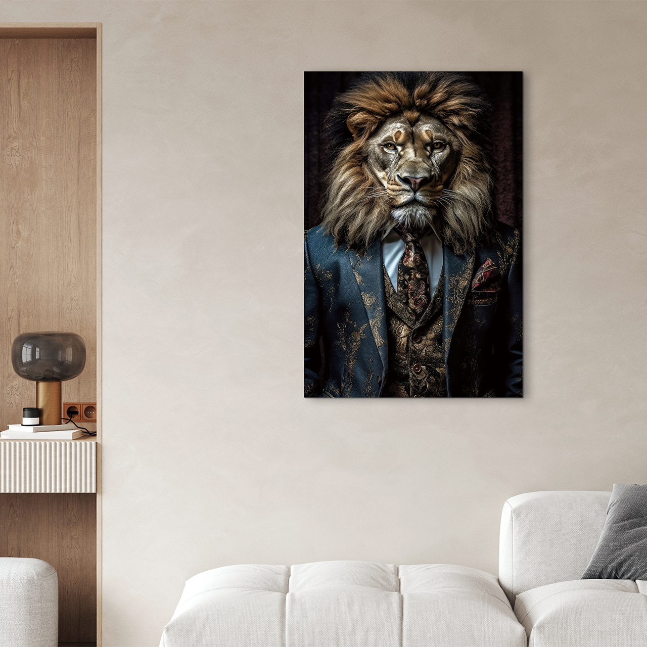 Glasbild LION`S CLUB