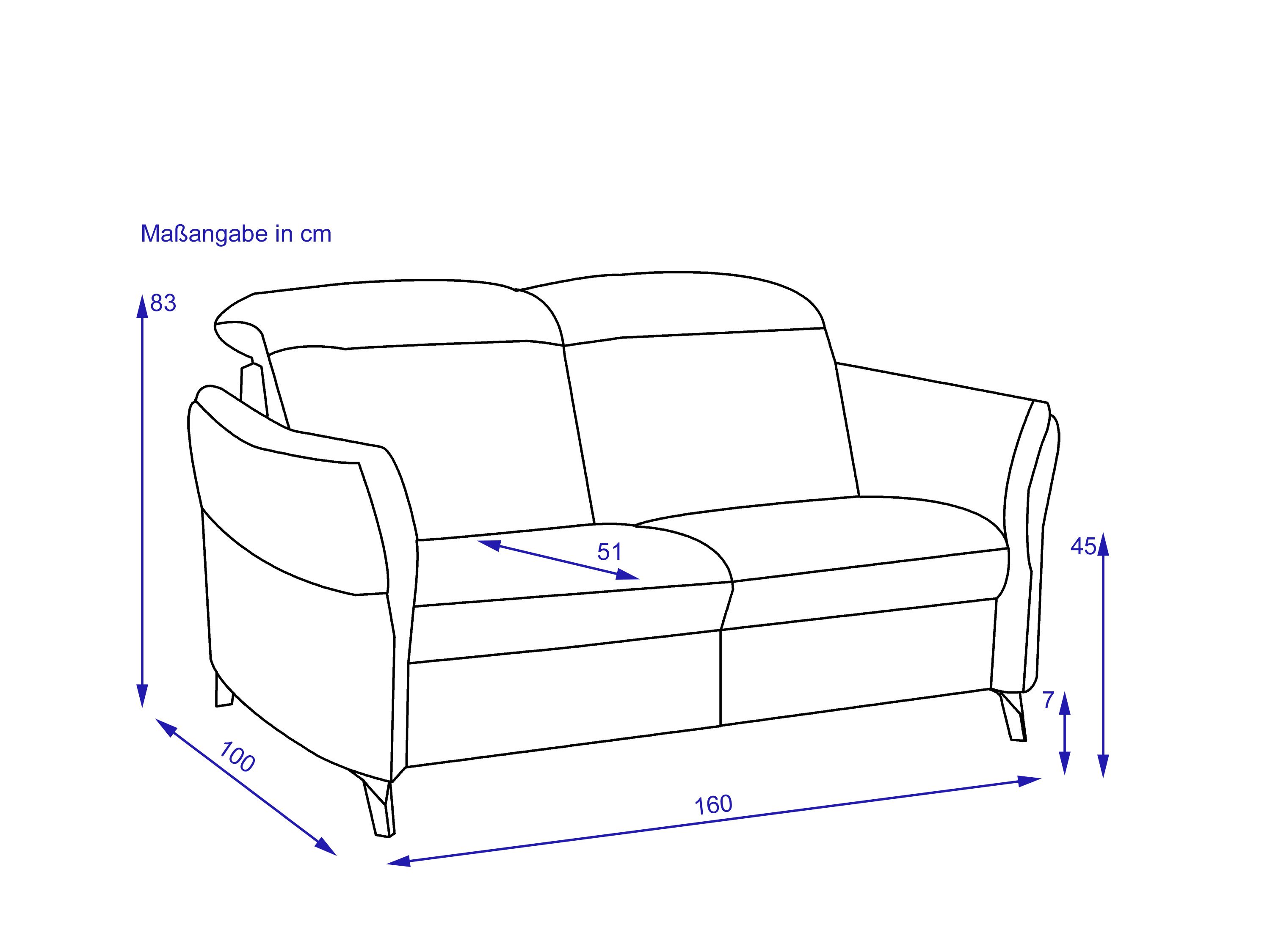 Sofa himolla 2 Sitzer MAINHAUSEN